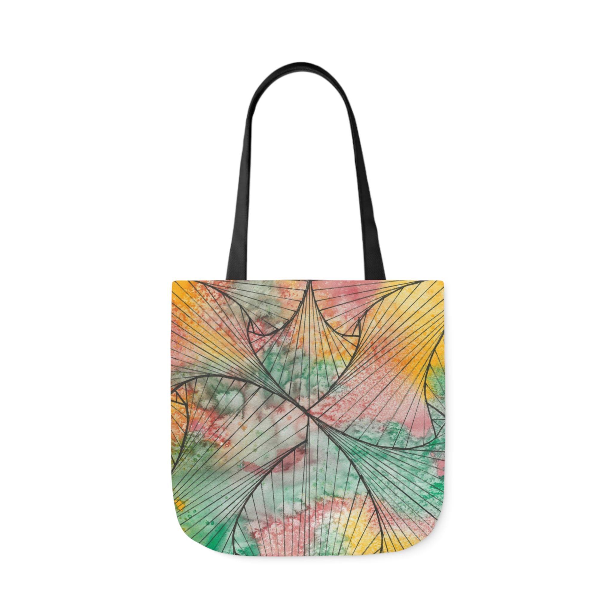 Canvas Tote Bags, Colourful Abstract Designs, 5-Color Straps, 3 Sizes.  For Family and friends or a Special Gift #70 Whats It All About Alfie