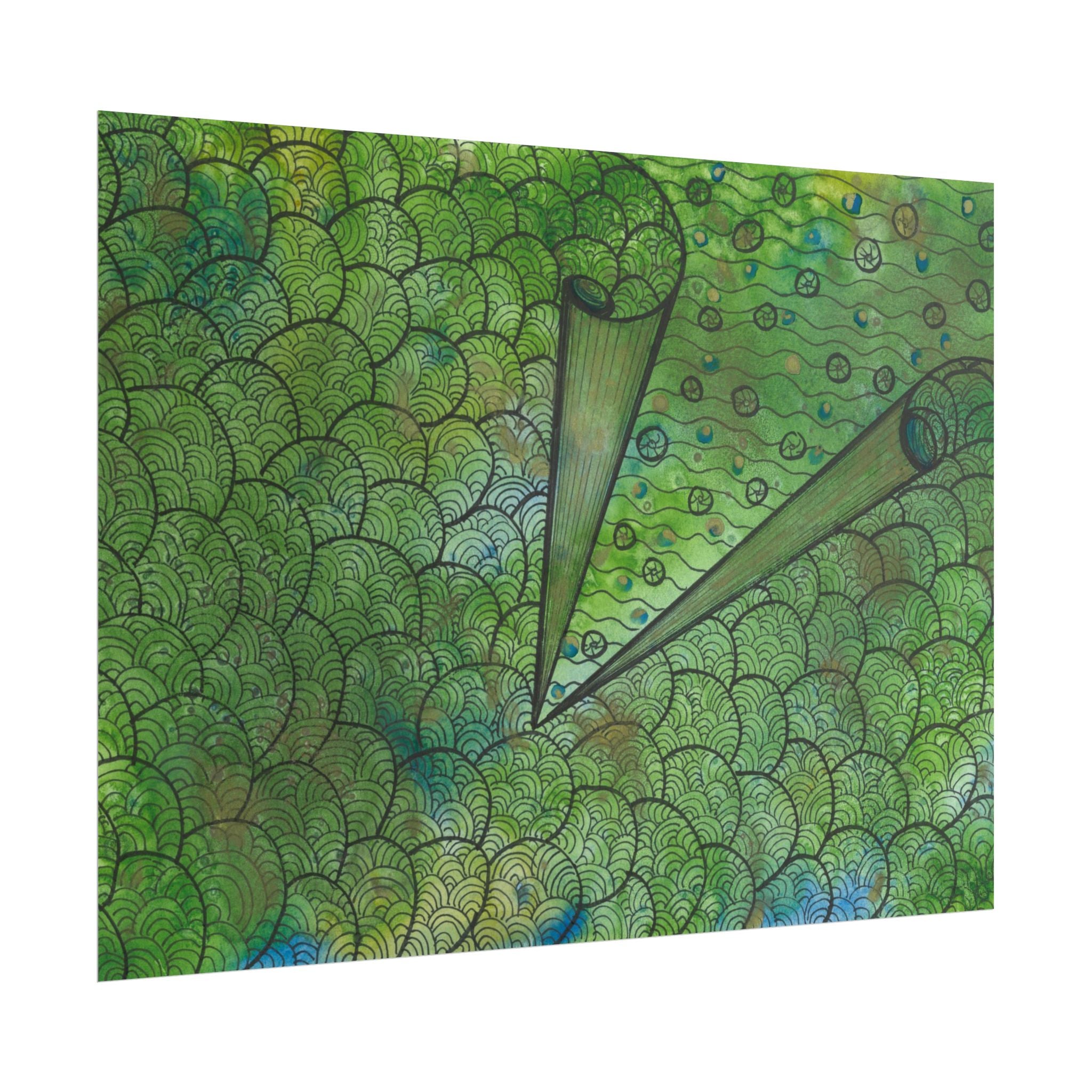 Large Colourful Wall Art, Posters & Prints, For Office, Bedroom or Living Room, or Special Gift #69 New Horizons