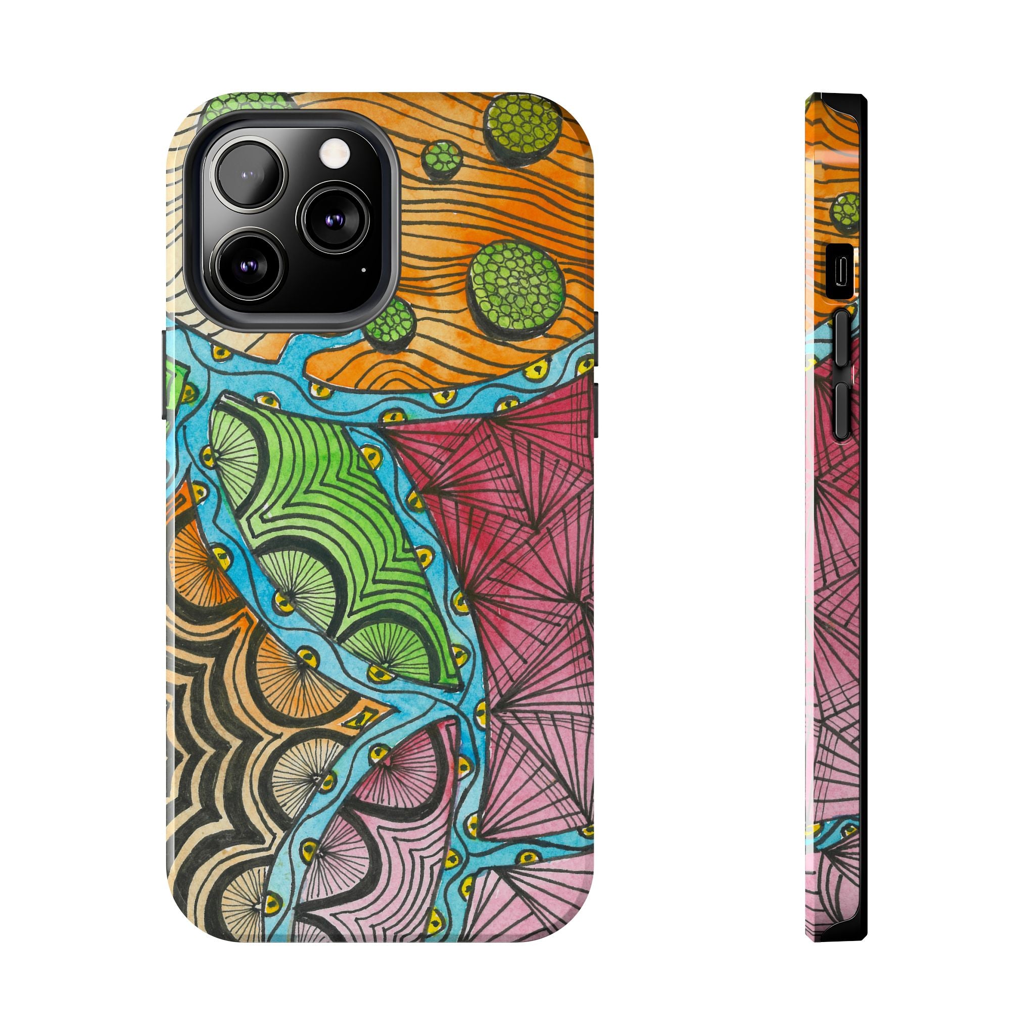 Tough Phone Case - All iPhones and Samsung Galaxys - Exciting Abstract Design #11 Today's The Day
