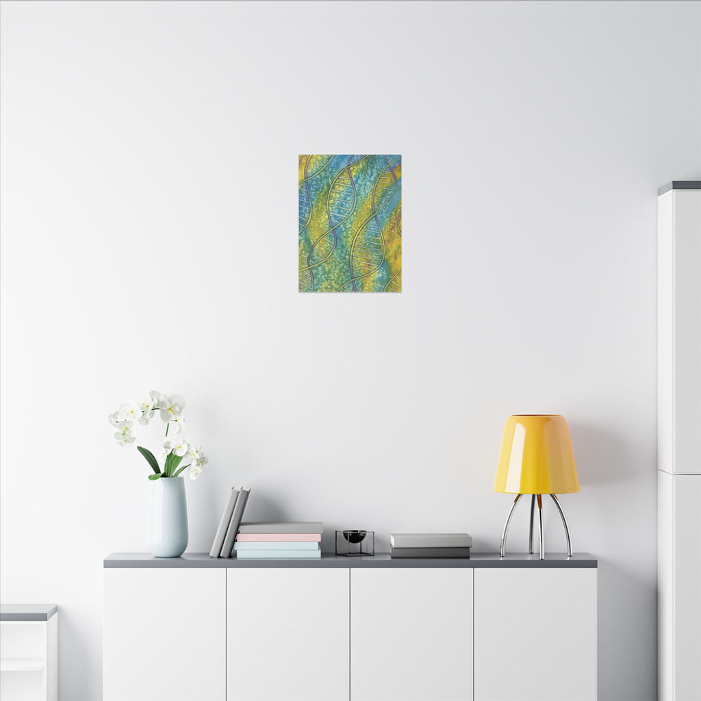 Large Colourful Wall Art, Canvas Prints, For Office, Bedroom or Living Room, or Special Gift #99 Crop of DNA
