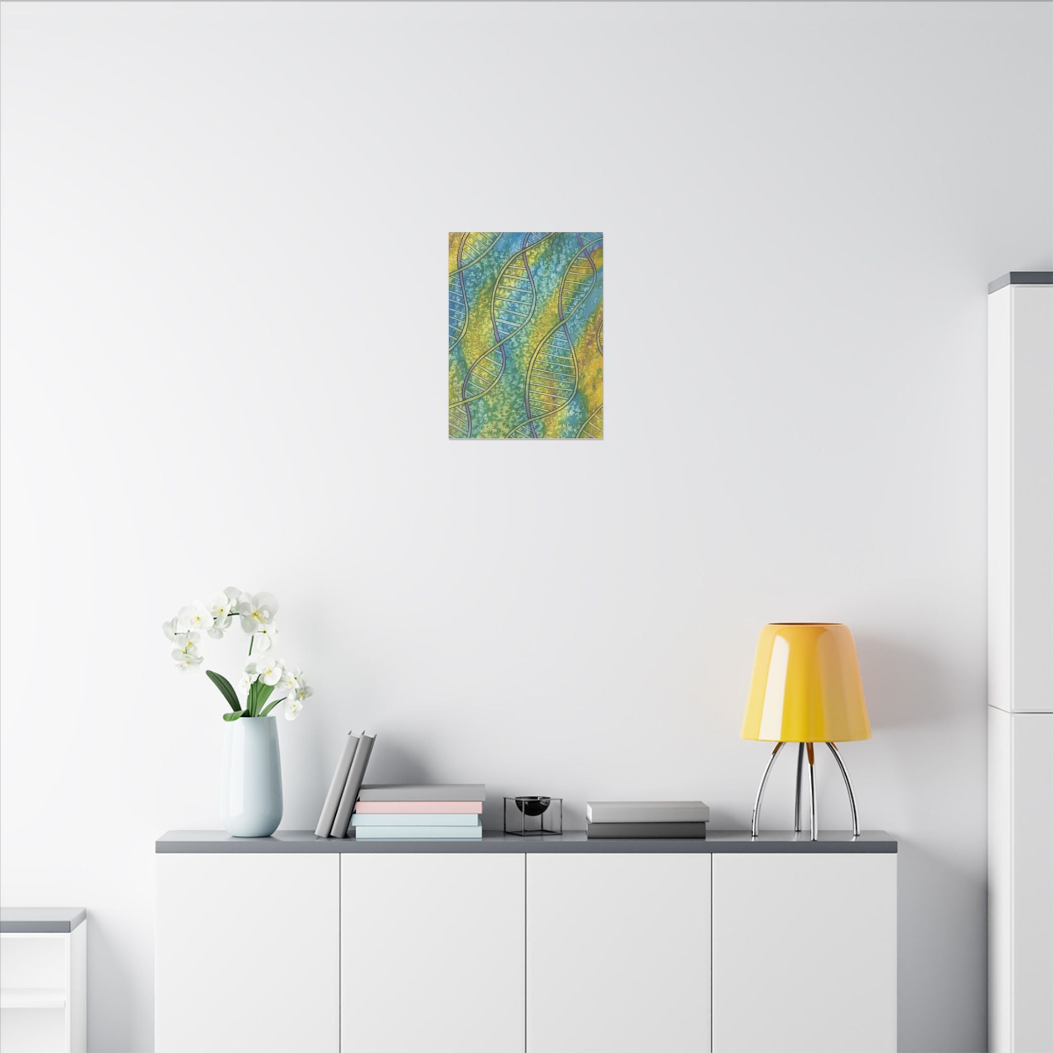 Large Colourful Wall Art, Canvas Prints, For Office, Bedroom or Living Room, or Special Gift #99 Crop of DNA