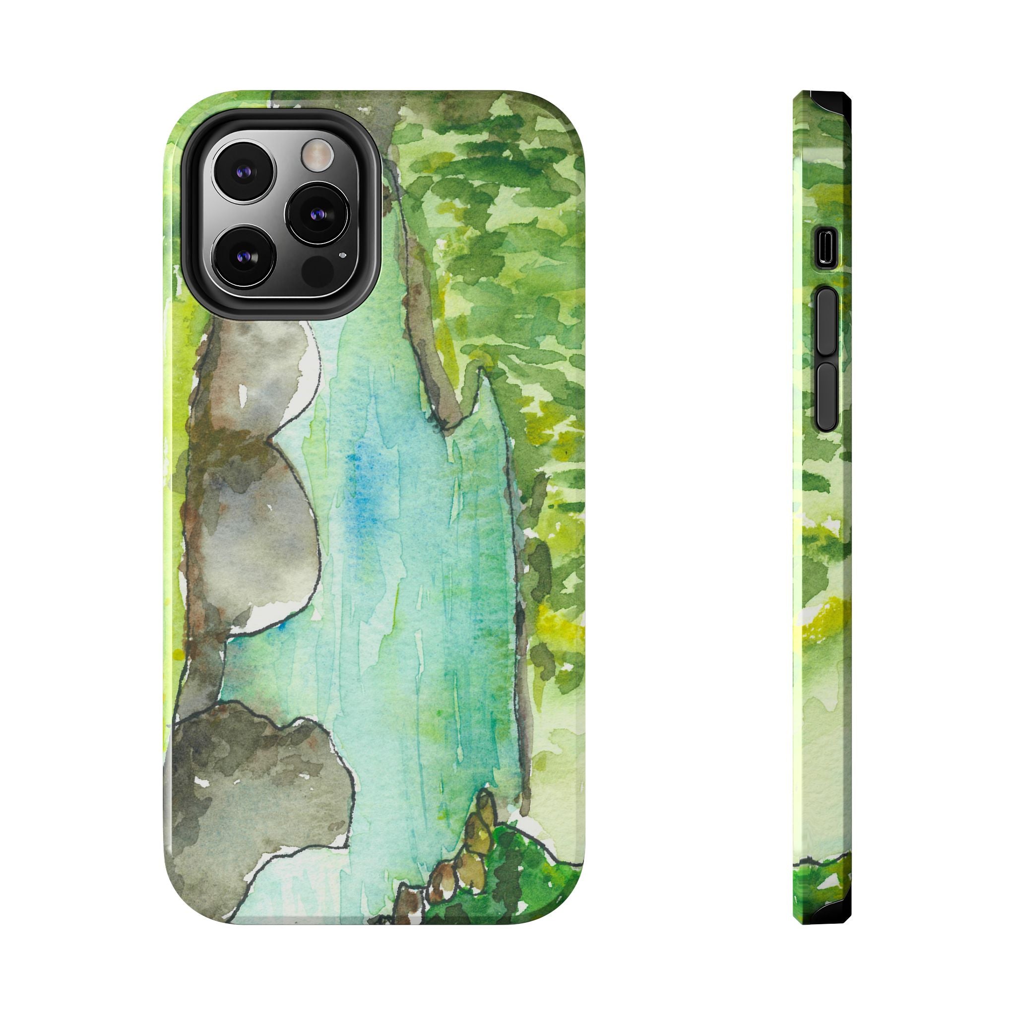 Tough Phone Case - All iPhones and Samsung Galaxys - Exciting Abstract Design #88 Tara River - Montenegro