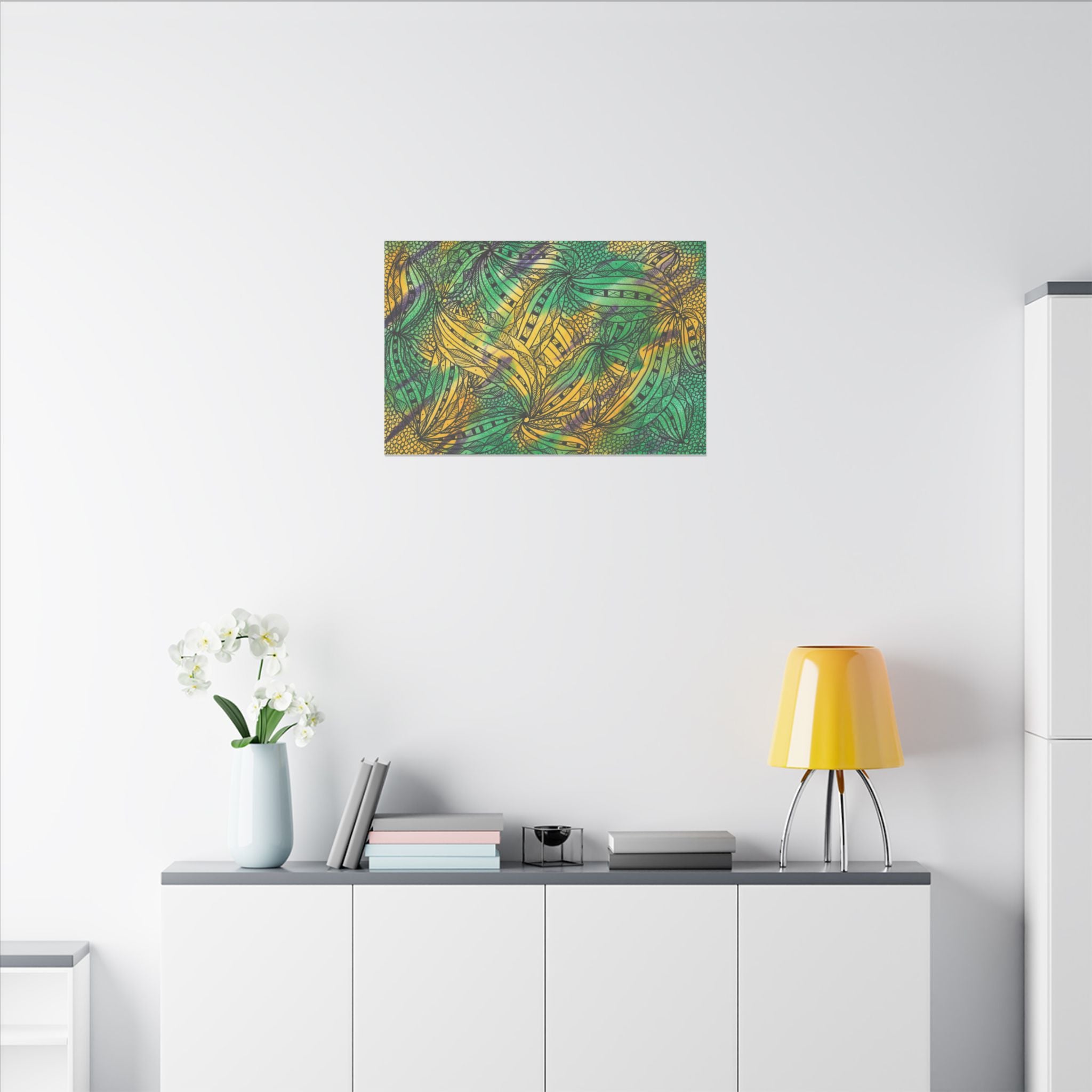 Large Colourful Wall Art, Canvas Prints, For Office, Bedroom or Living Room, or Special Gift #37 Shubbery!