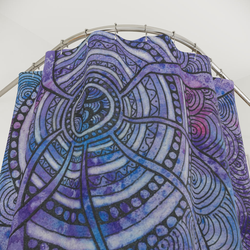 Beautiful Shower Curtains to Refresh Your Bathroom. Colourful Abstract Designs. Perfect For Your Bathroom or Special House-Warming Gift #56 The Way Home