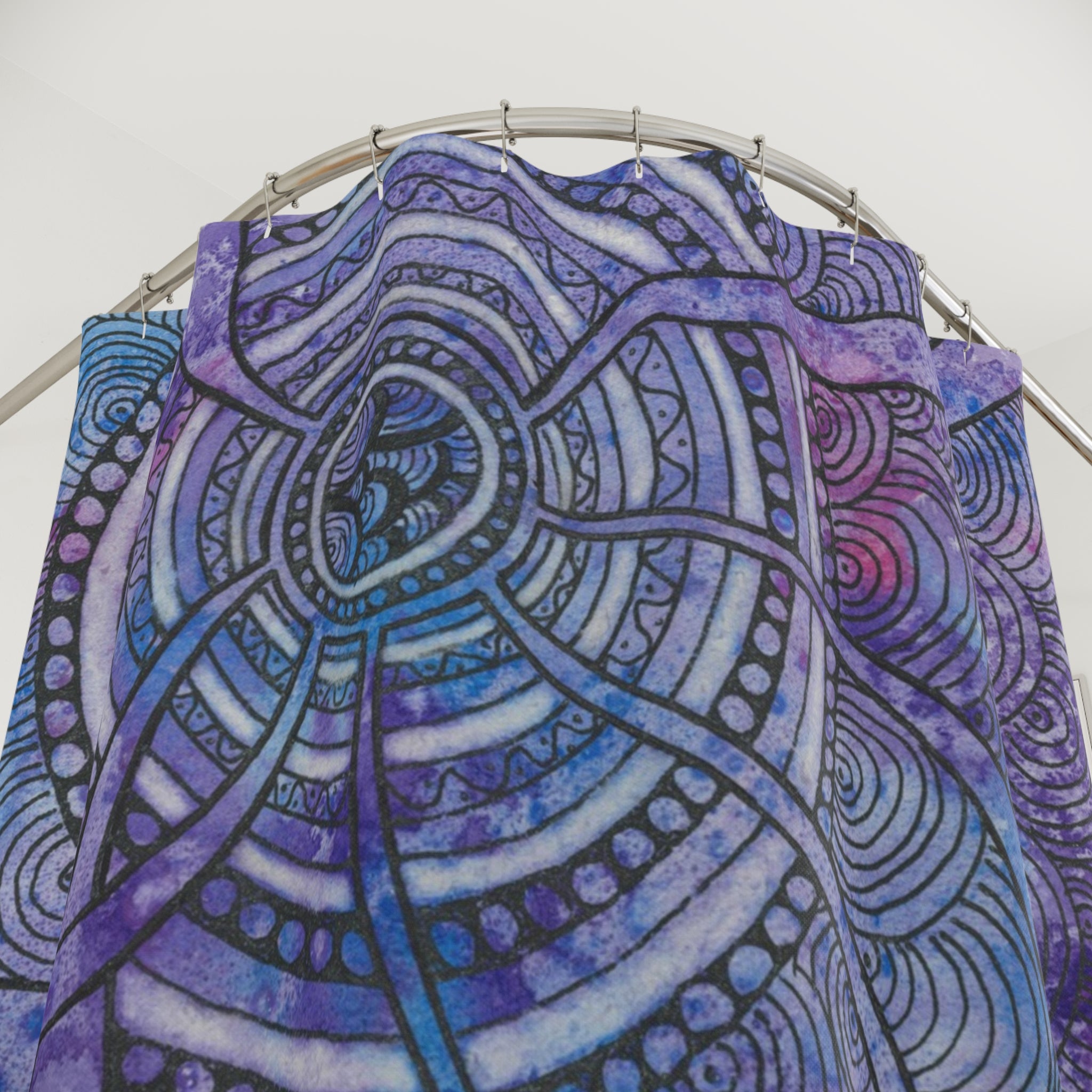 Beautiful Shower Curtains to Refresh Your Bathroom. Colourful Abstract Designs. Perfect For Your Bathroom or Special House-Warming Gift #56 The Way Home
