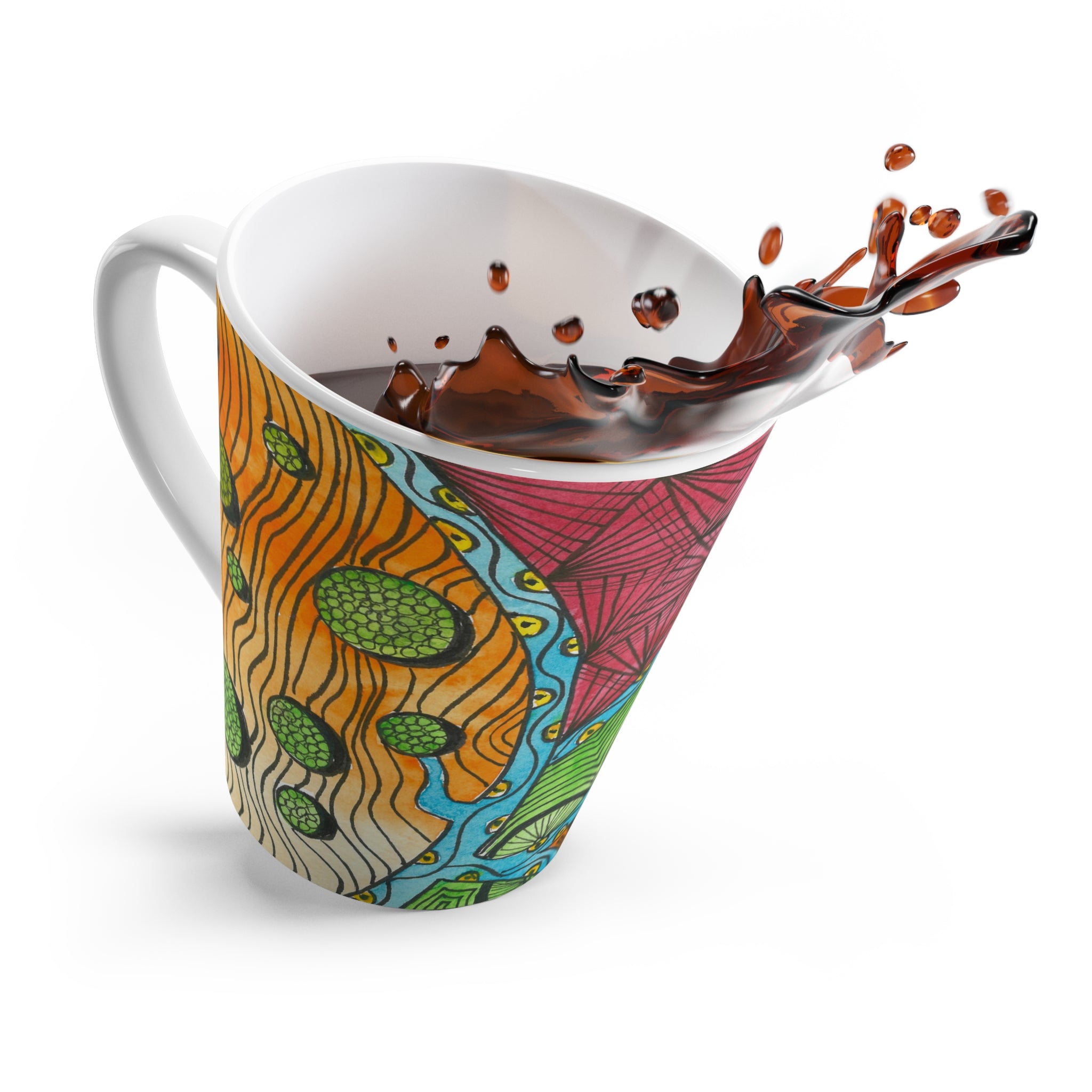 Coffee Mugs and Cups. Colourful Abstract Designs. Perfect for Home, Office or Special Gift #11 Today's The Day