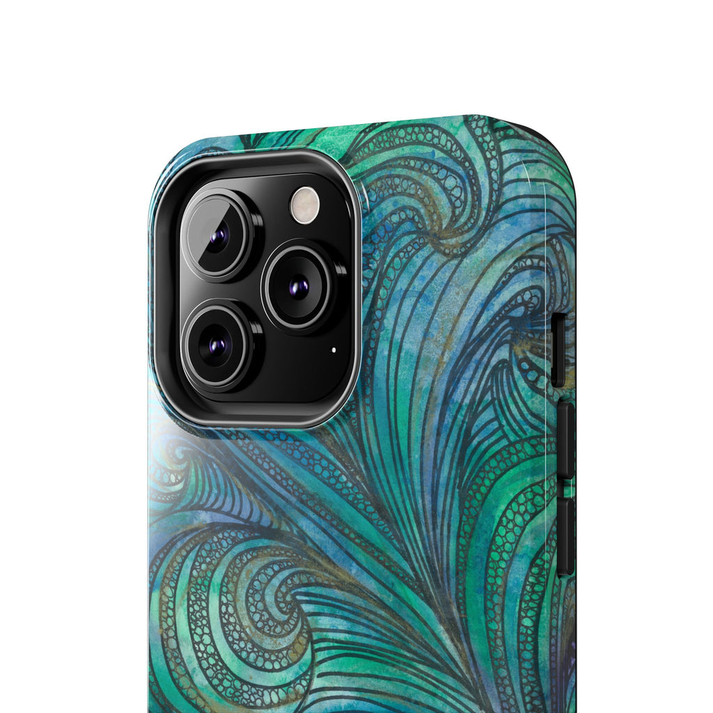 Tough Phone Case - All iPhones and Samsung Galaxys - Exciting Abstract Design #71 Call Of The Sea