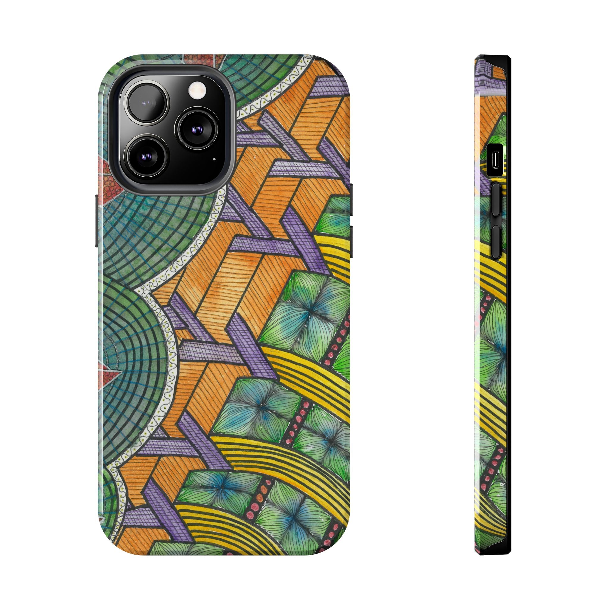 Tough Phone Case - All iPhones and Samsung Galaxys - Exciting Abstract Design #31 T'Eye Land