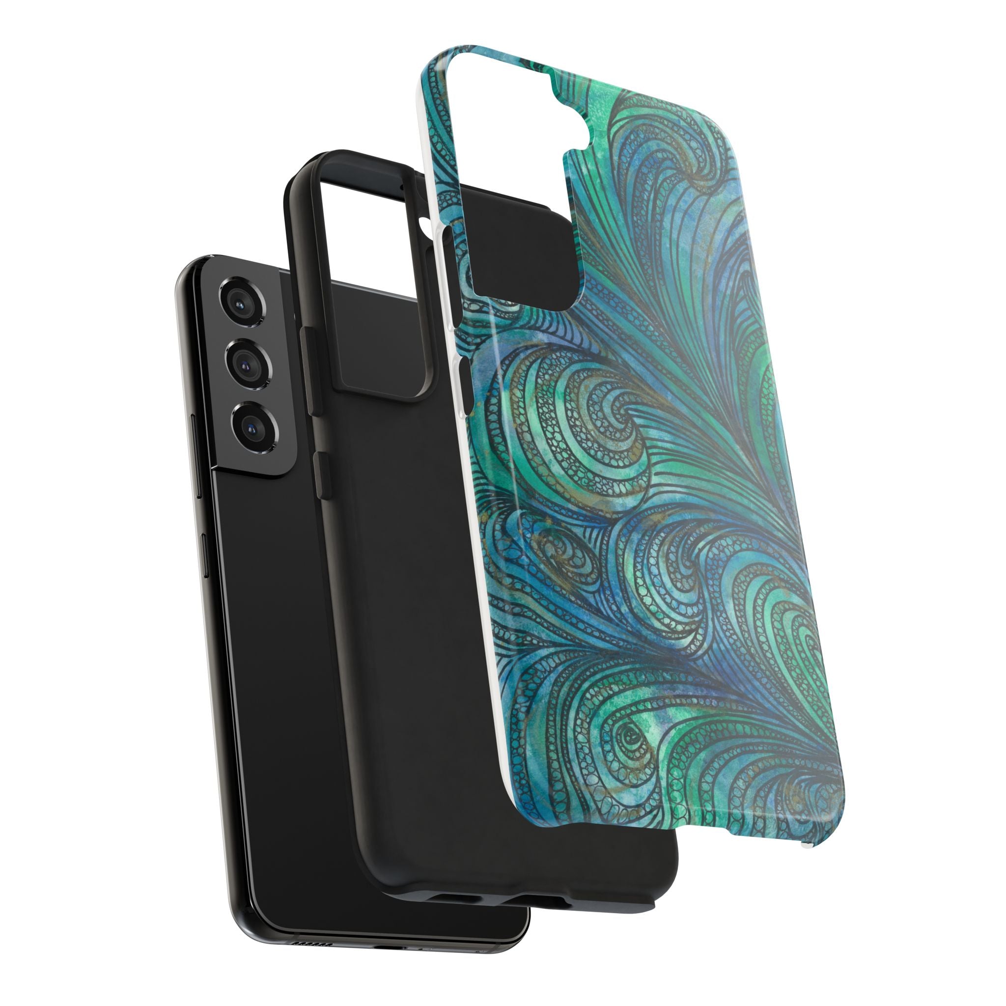 Tough Phone Case - All iPhones and Samsung Galaxys - Exciting Abstract Design #71 Call Of The Sea