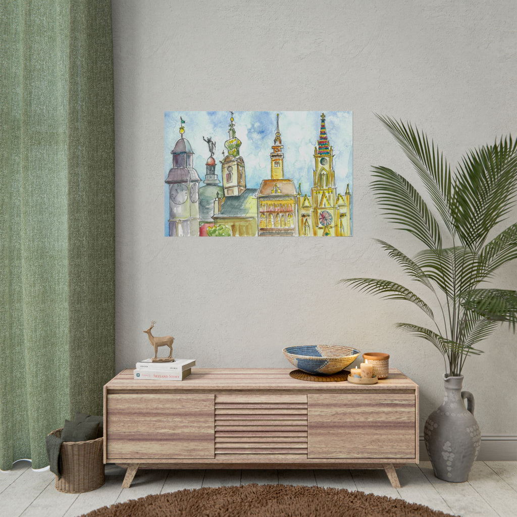 Large Colourful Wall Art, Posters & Prints, For Office, Bedroom or Living Room, or Special Gift #95 Beautiful Novi Sad - Serbia