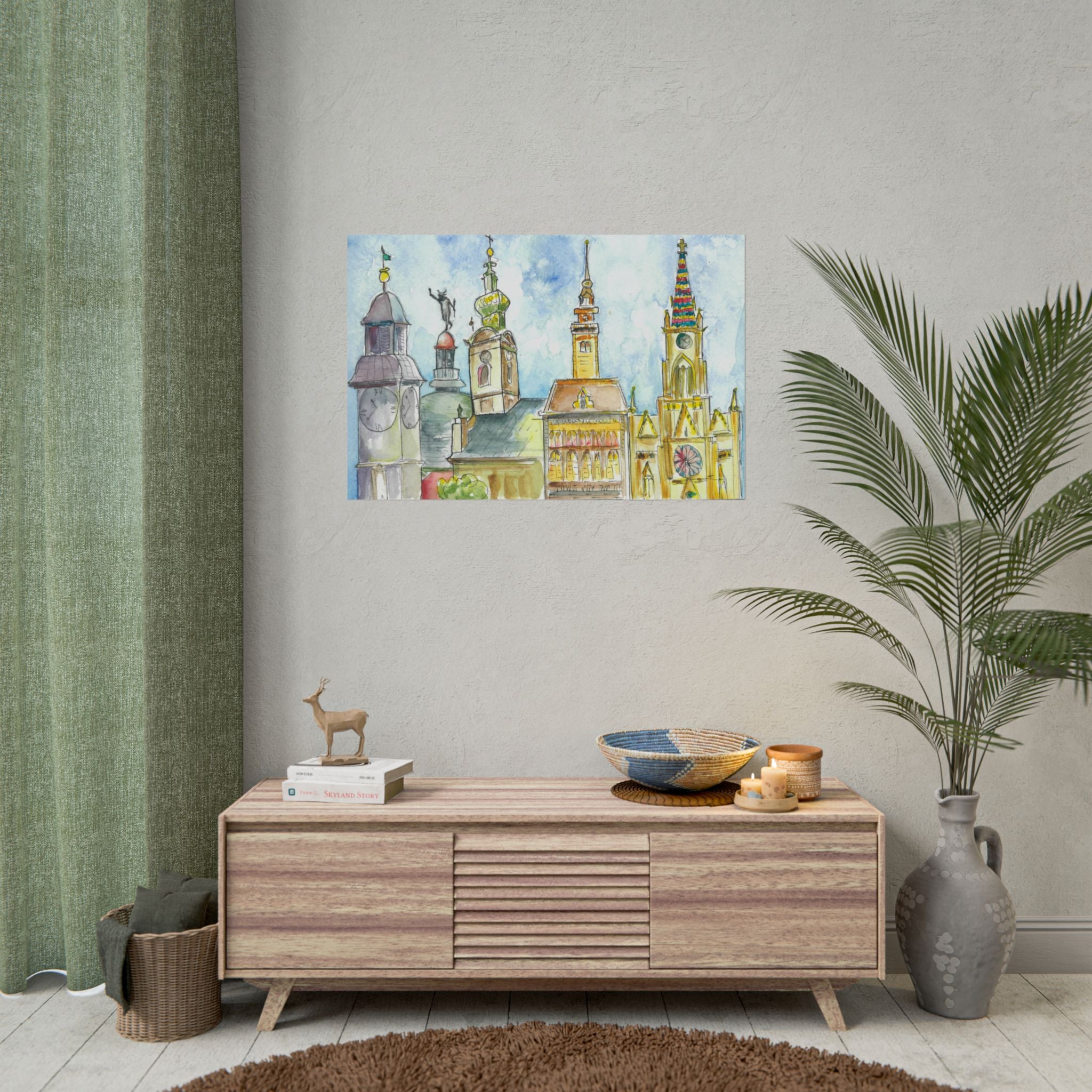 Large Colourful Wall Art, Posters & Prints, For Office, Bedroom or Living Room, or Special Gift #95 Beautiful Novi Sad - Serbia