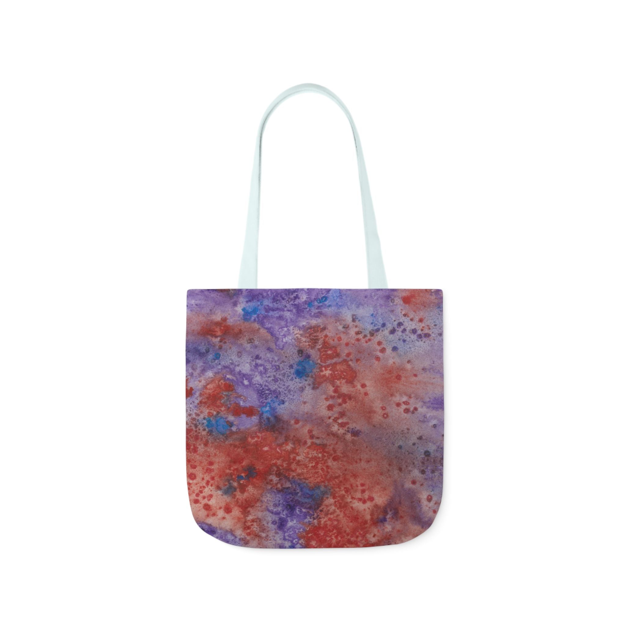Canvas Tote Bags, Colourful Abstract Designs, 5-Color Straps, 3 Sizes.  For Family and friends or a Special Gift #51 In The Beginning