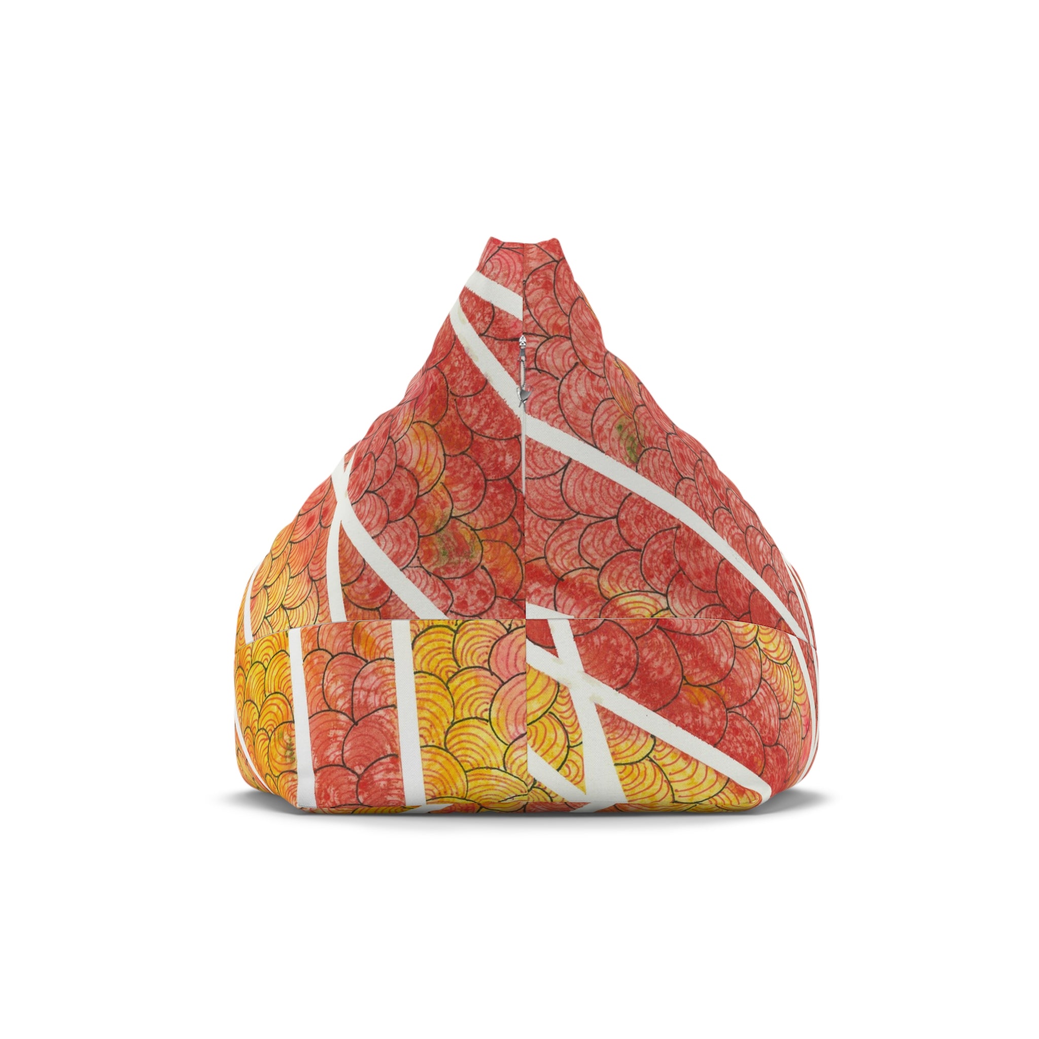 Bean Bag Chair Covers For Indoor & Outdoor - 2 Sizes - Exciting Abstract Design #67 Max Mimosa