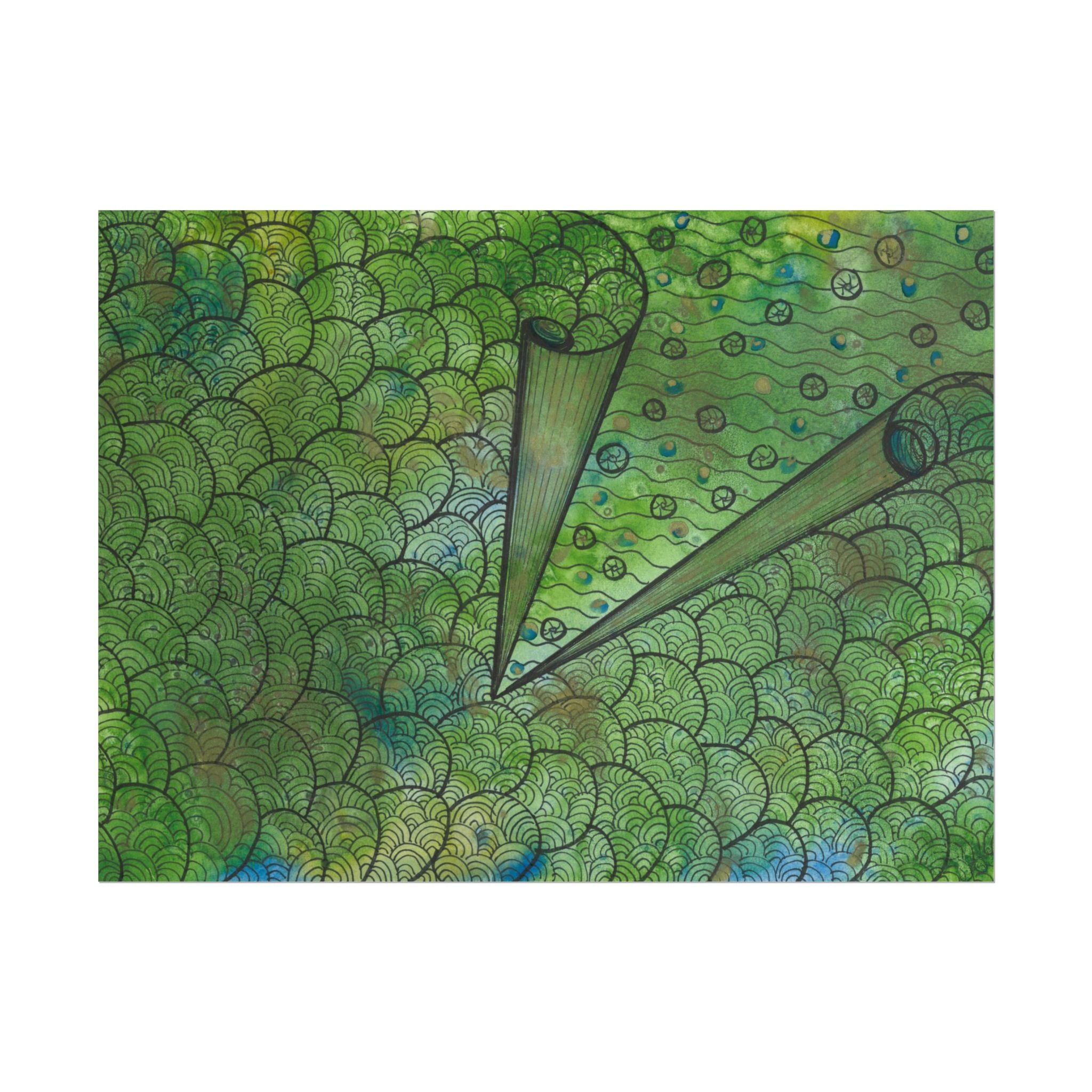 Large Colourful Wall Art, Posters & Prints, For Office, Bedroom or Living Room, or Special Gift #69 New Horizons