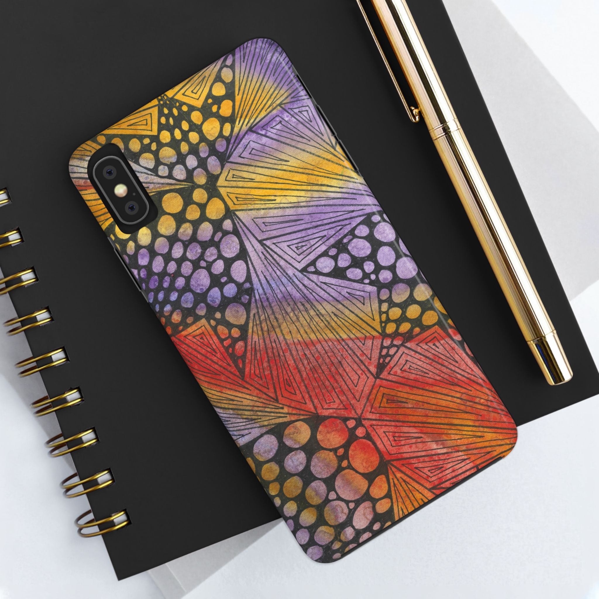 Tough Phone Case - All iPhones and Samsung Galaxys - Exciting Abstract Design #82 Fighting Delusions
