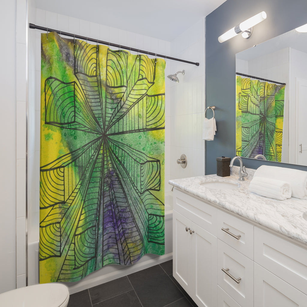 Beautiful Shower Curtains to Refresh Your Bathroom. Colourful Abstract Designs. Perfect For Your Bathroom or Special House-Warming Gift #89 The Wayseers