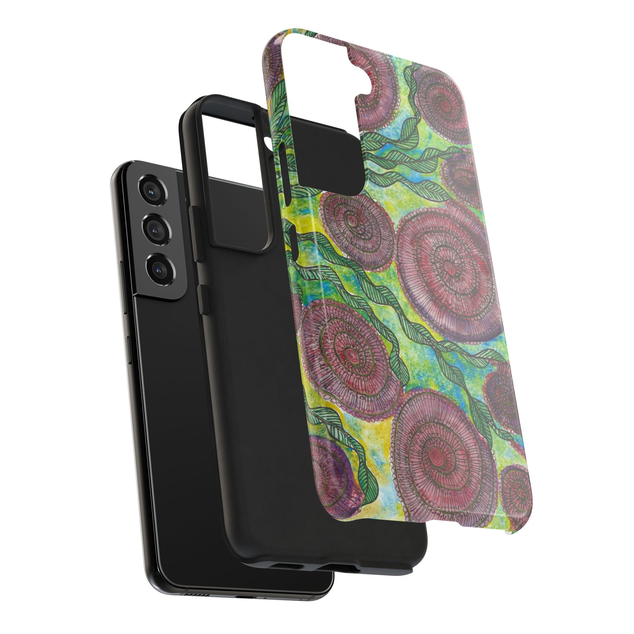 Tough Phone Case - All iPhones and Samsung Galaxys - Exciting Abstract Design #35 Beetroot To Yourself