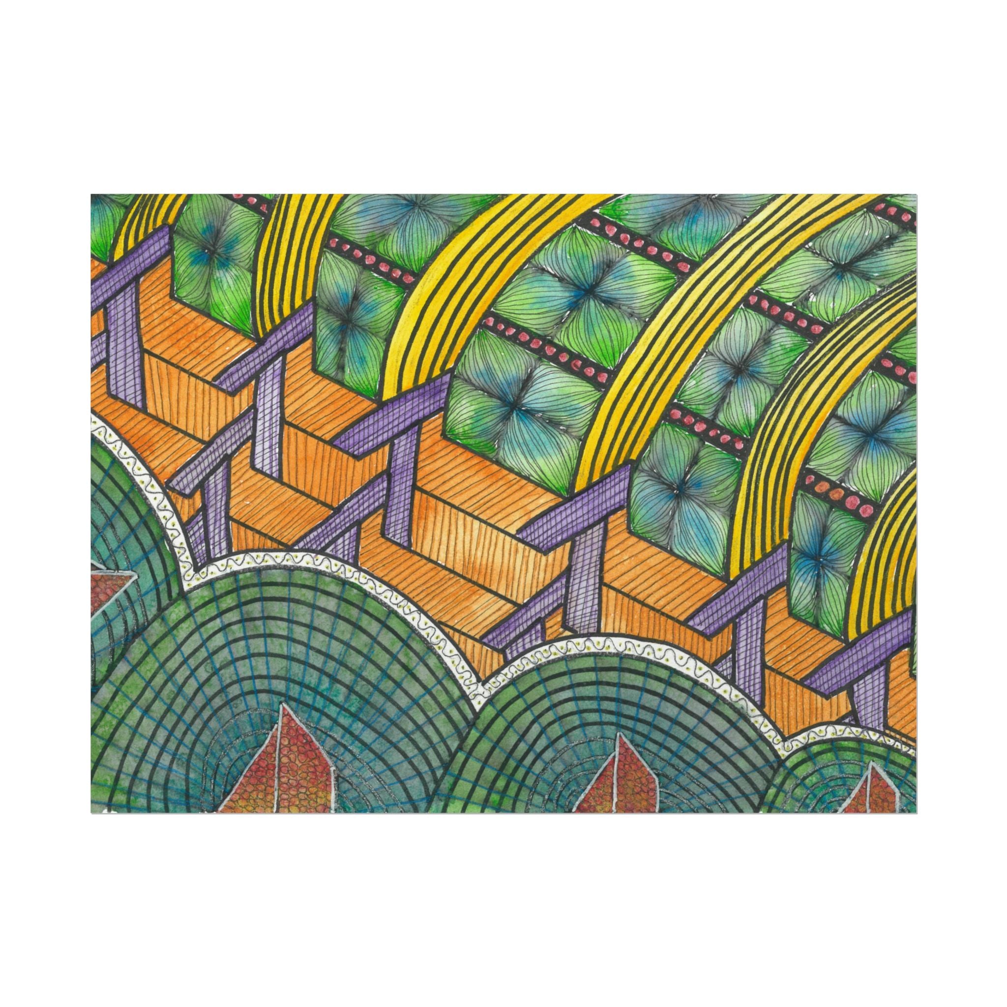 Large Colourful Wall Art, Posters & Prints, For Office, Bedroom or Living Room, or Special Gift #31 T'Eye Land