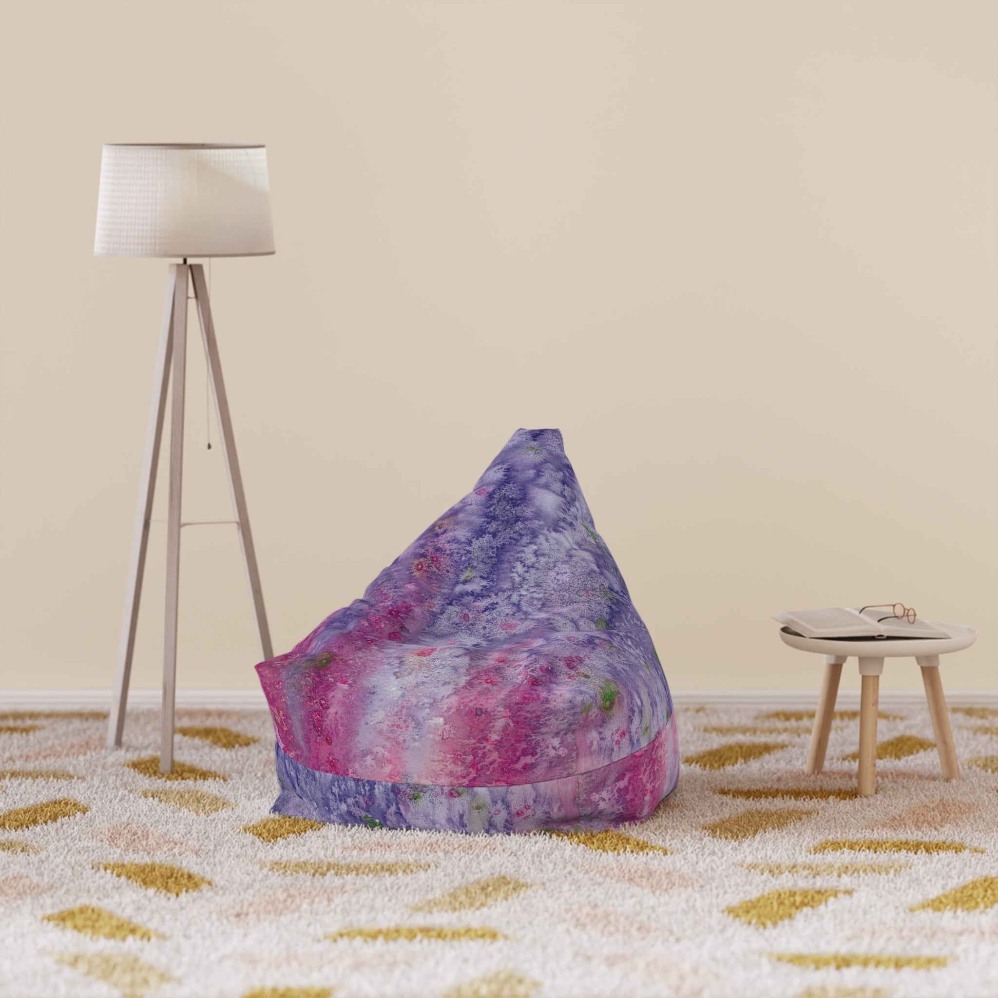 Bean Bag Chair Covers For Indoor & Outdoor - 2 Sizes - Exciting Abstract Design #86 Birthday Fairies