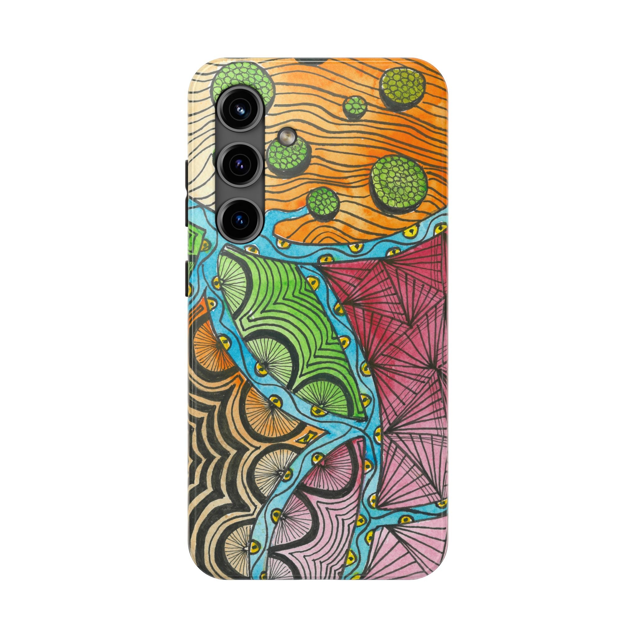 Tough Phone Case - All iPhones and Samsung Galaxys - Exciting Abstract Design #11 Today's The Day
