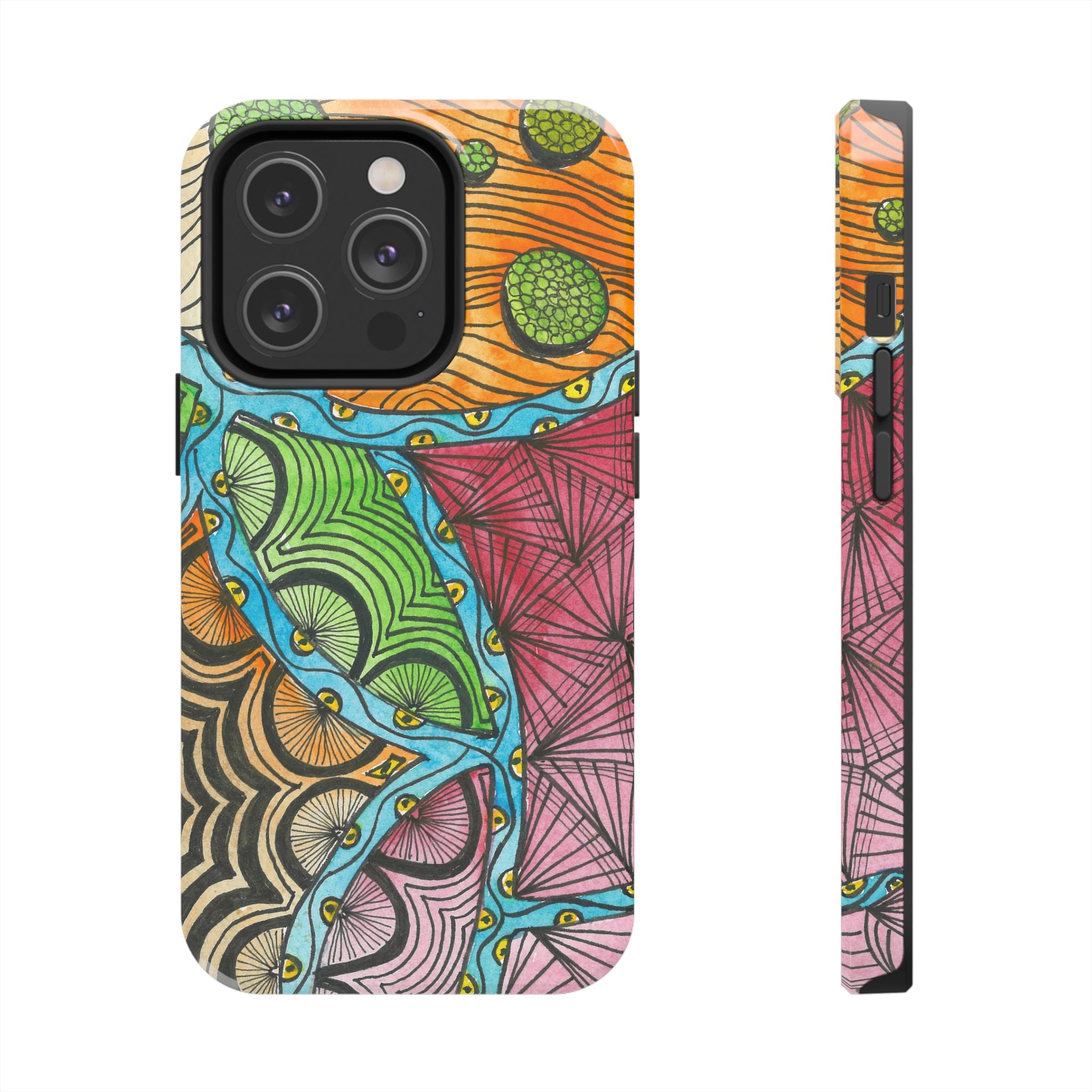 Tough Phone Case - All iPhones and Samsung Galaxys - Exciting Abstract Design #11 Today's The Day