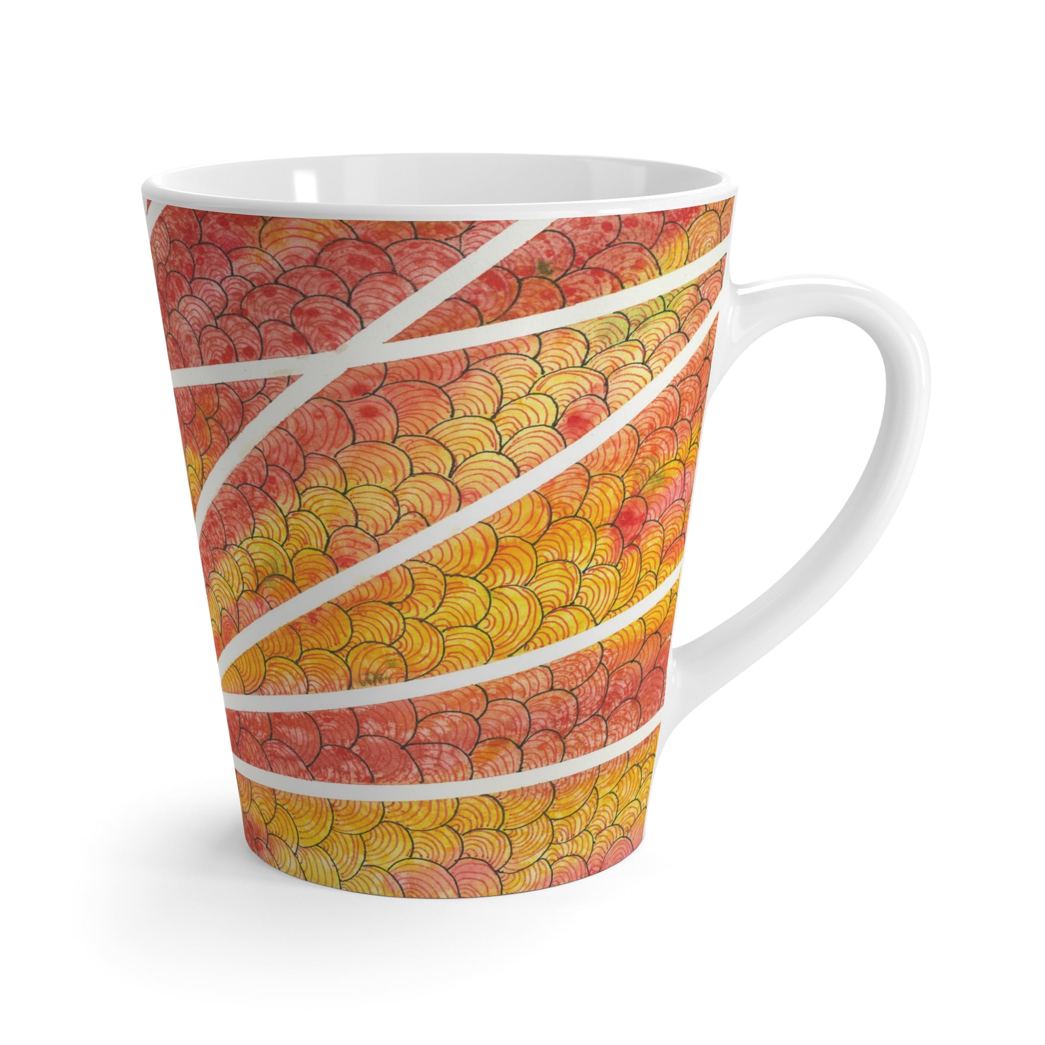 Coffee Mugs and Cups. Colourful Abstract Designs. Perfect for Home, Office or Special Gift #67 Max Mimosa