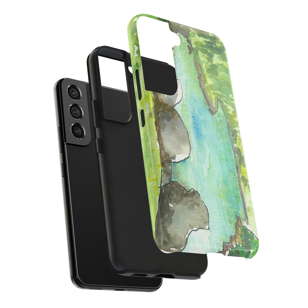 Tough Phone Case - All iPhones and Samsung Galaxys - Exciting Abstract Design #88 Tara River - Montenegro