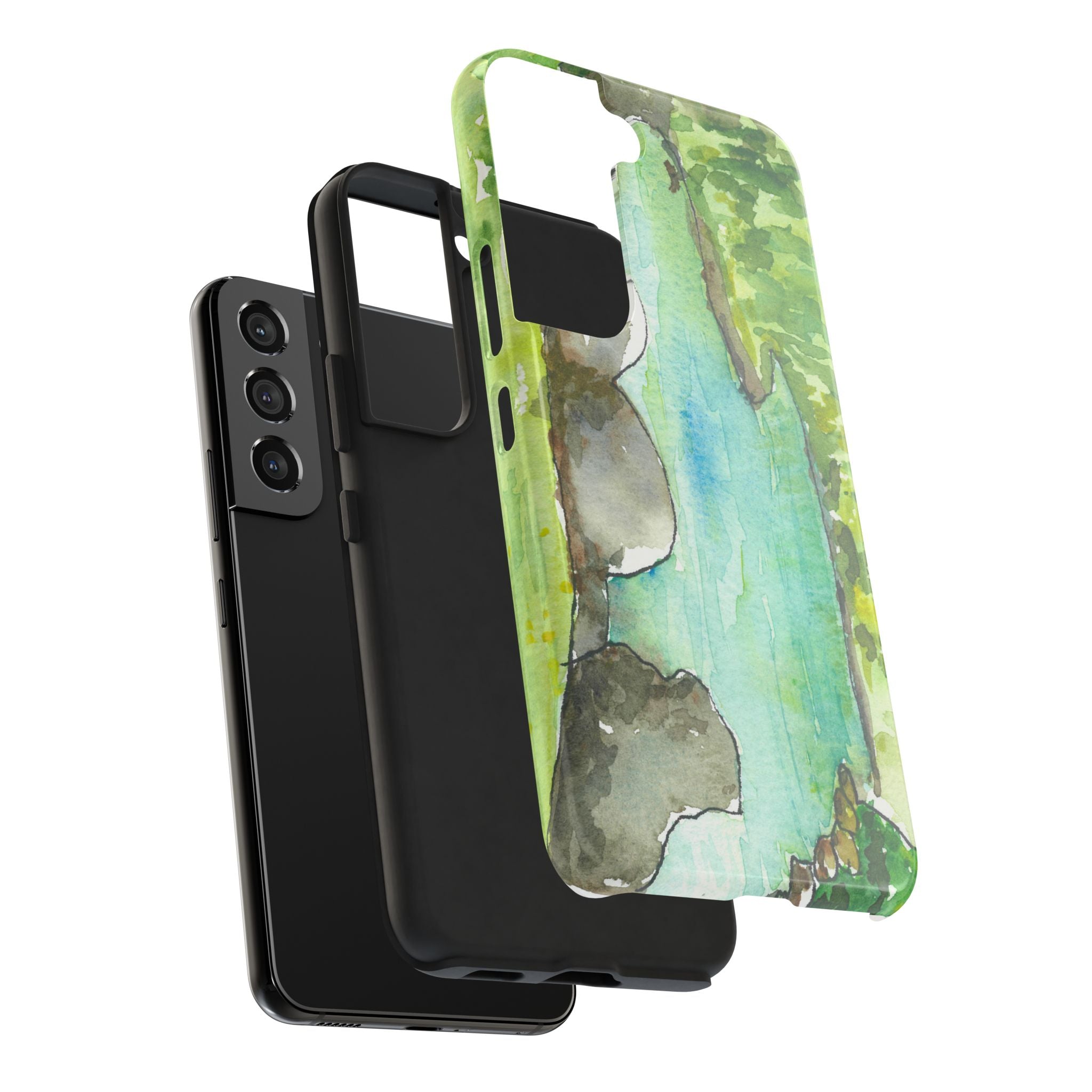 Tough Phone Case - All iPhones and Samsung Galaxys - Exciting Abstract Design #88 Tara River - Montenegro