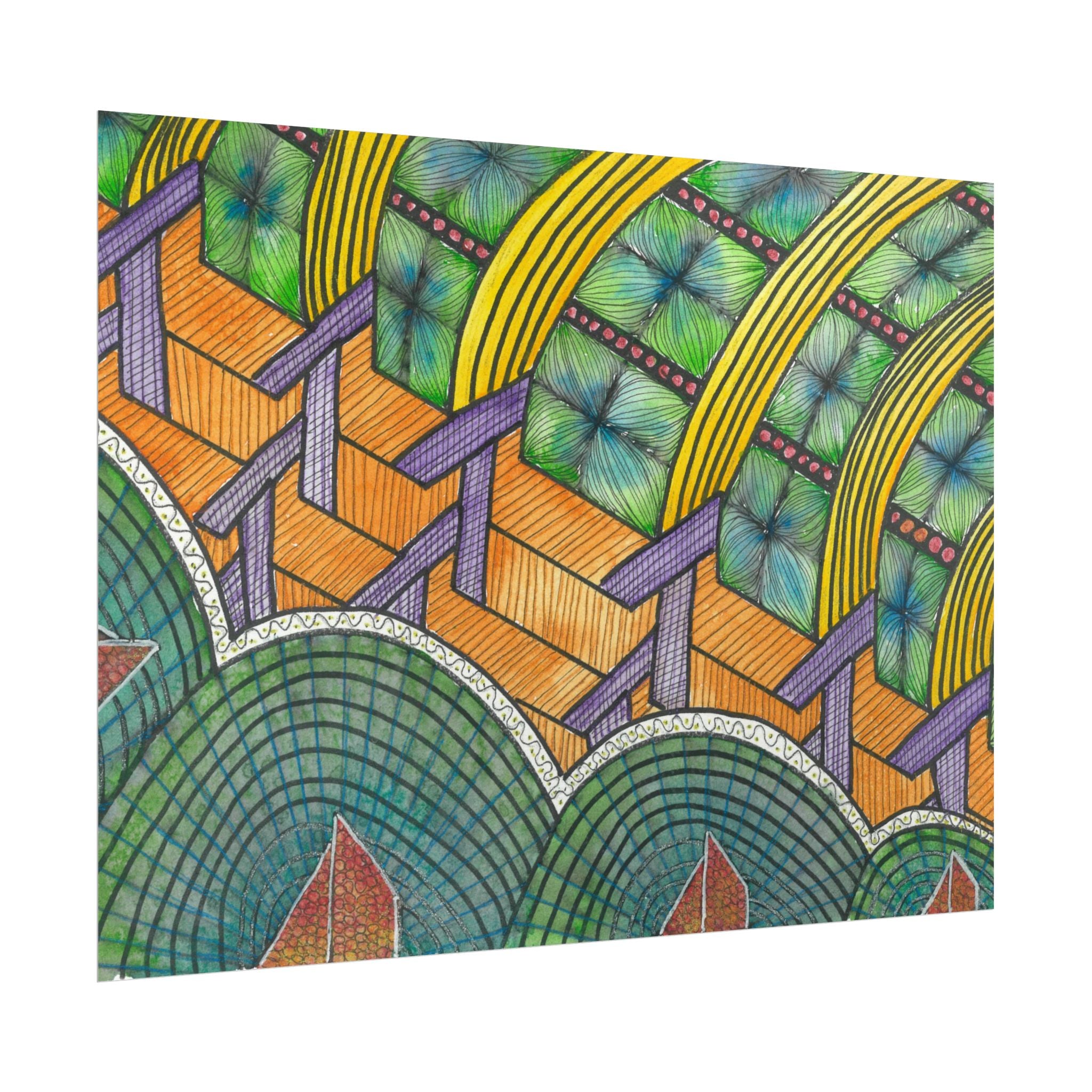 Large Colourful Wall Art, Posters & Prints, For Office, Bedroom or Living Room, or Special Gift #31 T'Eye Land