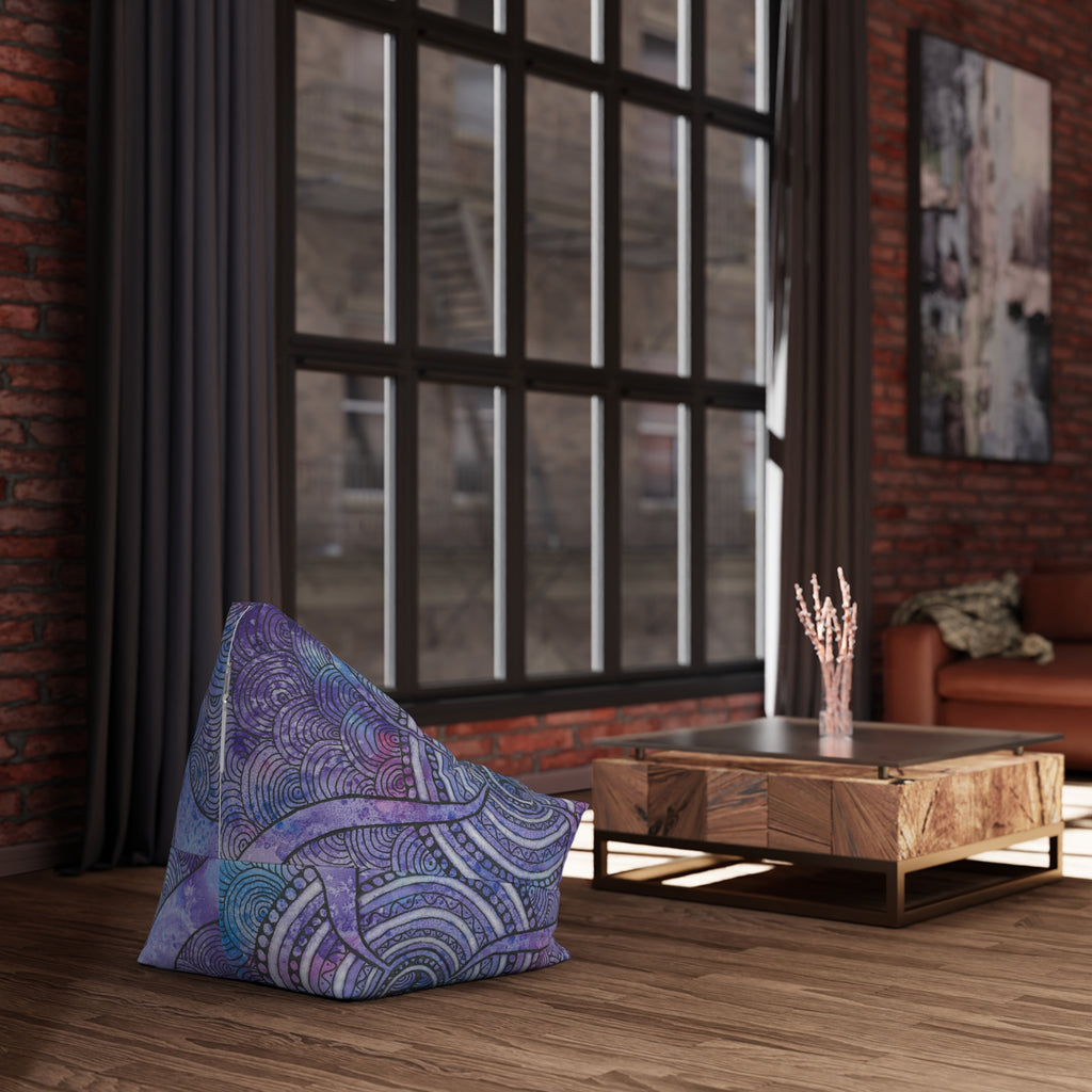 Bean Bag Chair Covers For Indoor & Outdoor - 2 Sizes - Exciting Abstract Design #56 The Way Home
