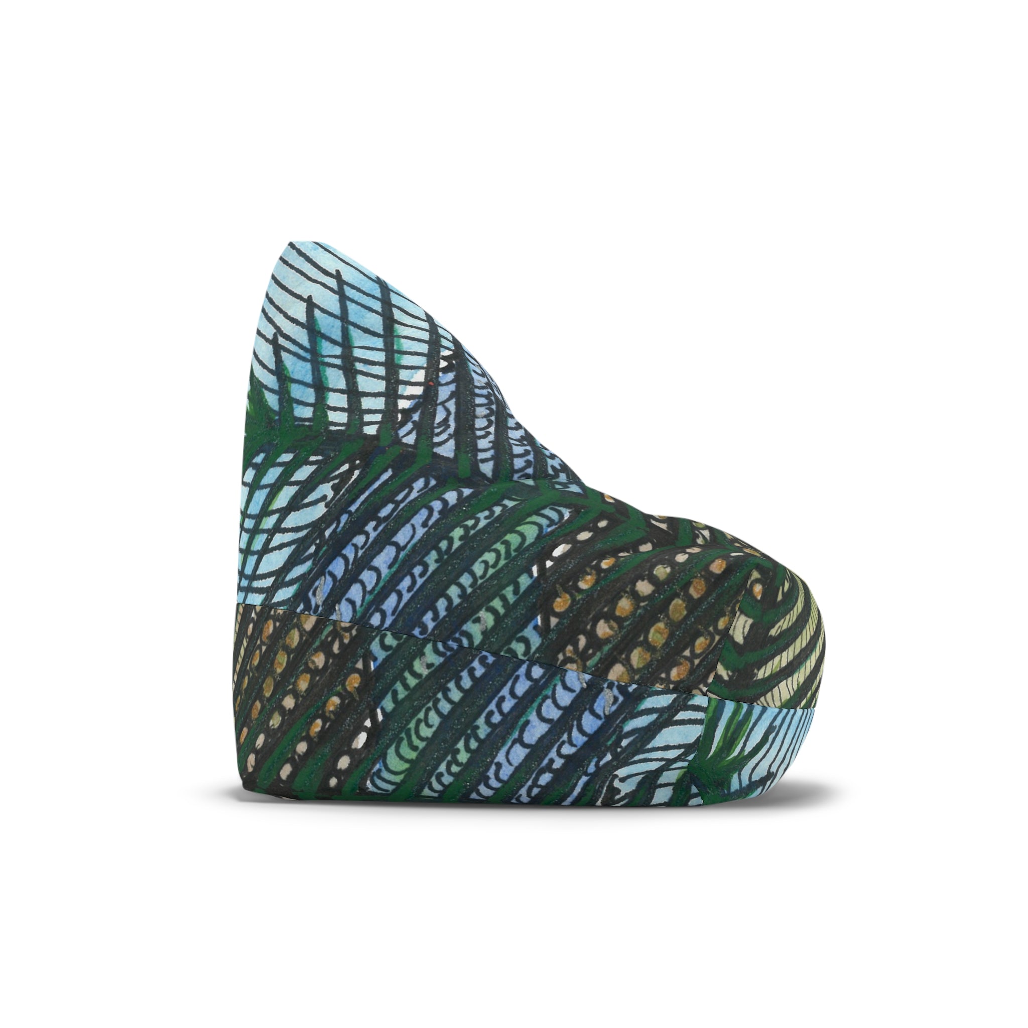 Bean Bag Chair Covers For Indoor & Outdoor Spaces - 2 Sizes - Exciting Abstract Design #47 Cottesloe