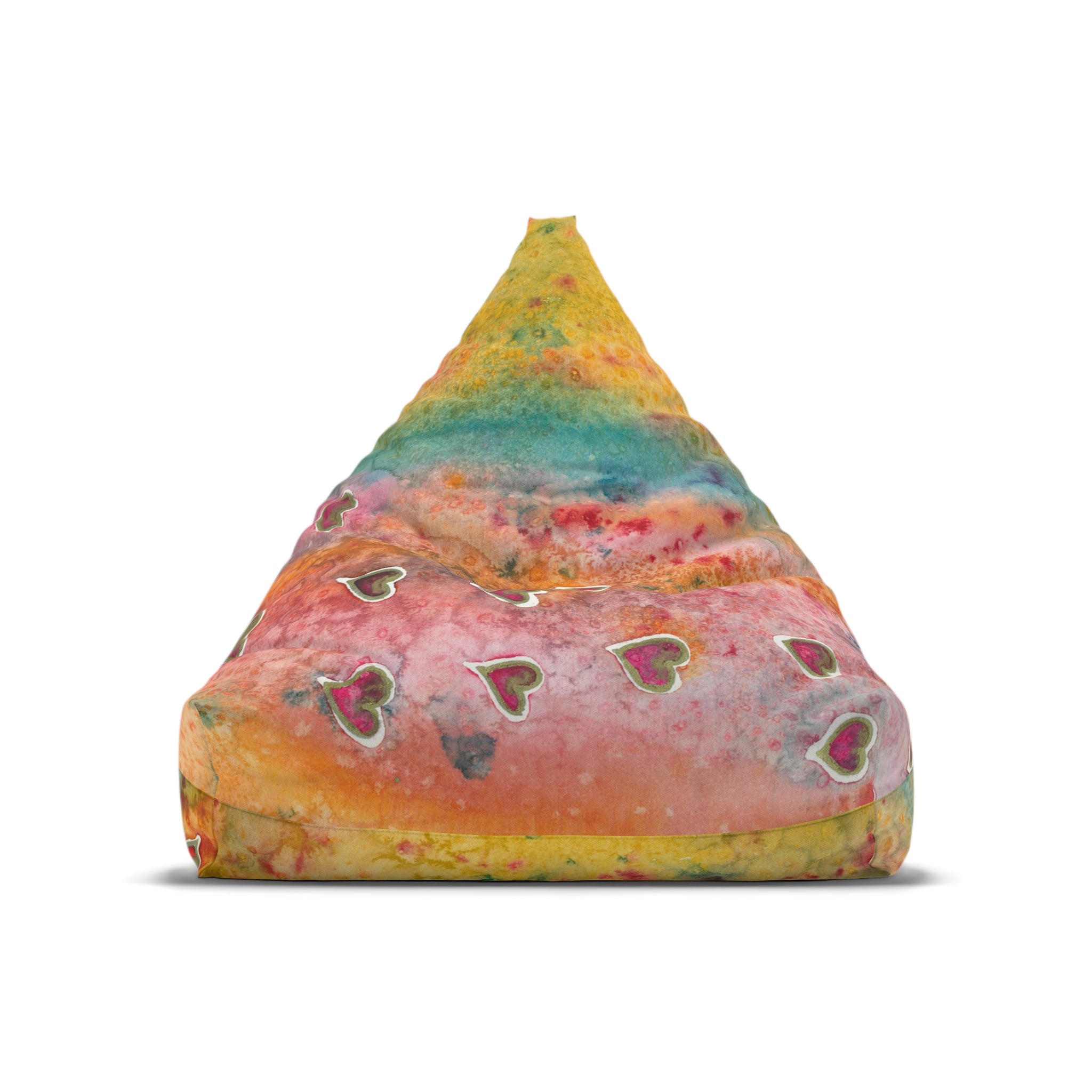 Bean Bag Chair Covers For Indoor & Outdoor - 2 Sizes - Exciting Abstract Design #96 Love, Friendship, integrity