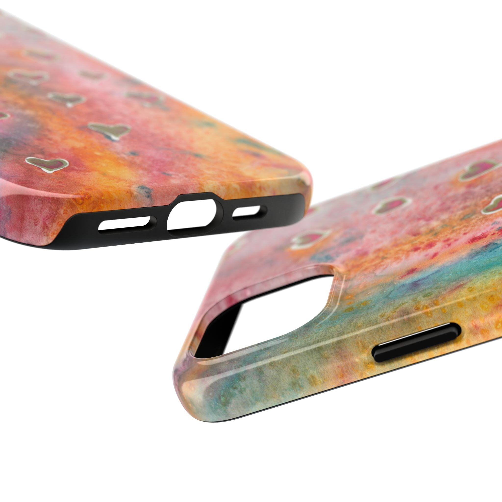 Tough Phone Case - All iPhones and Samsung Galaxys - Exciting Abstract Design #96 Love, Friendship, integrity