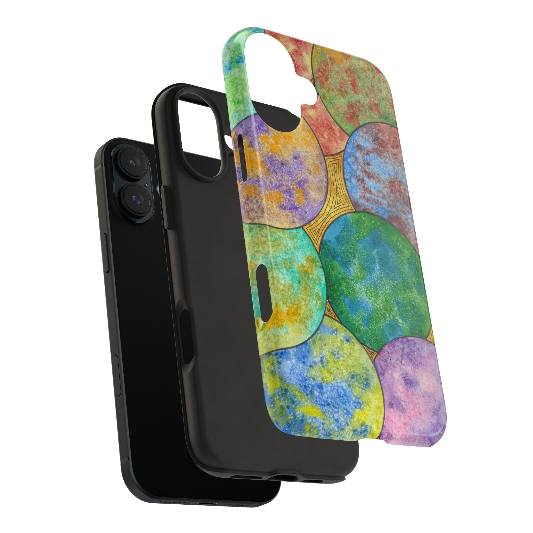 Tough Phone Case - All iPhones and Samsung Galaxys - Exciting Abstract Design #61 Worlds Apart
