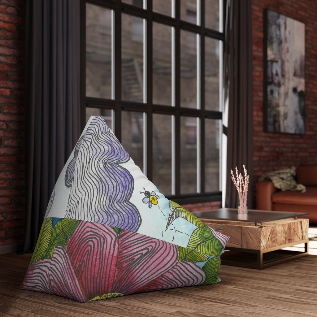 Bean Bag Chair Covers For Indoor & Outdoor - 2 Sizes - Exciting Abstract Design #4 Bloom'n