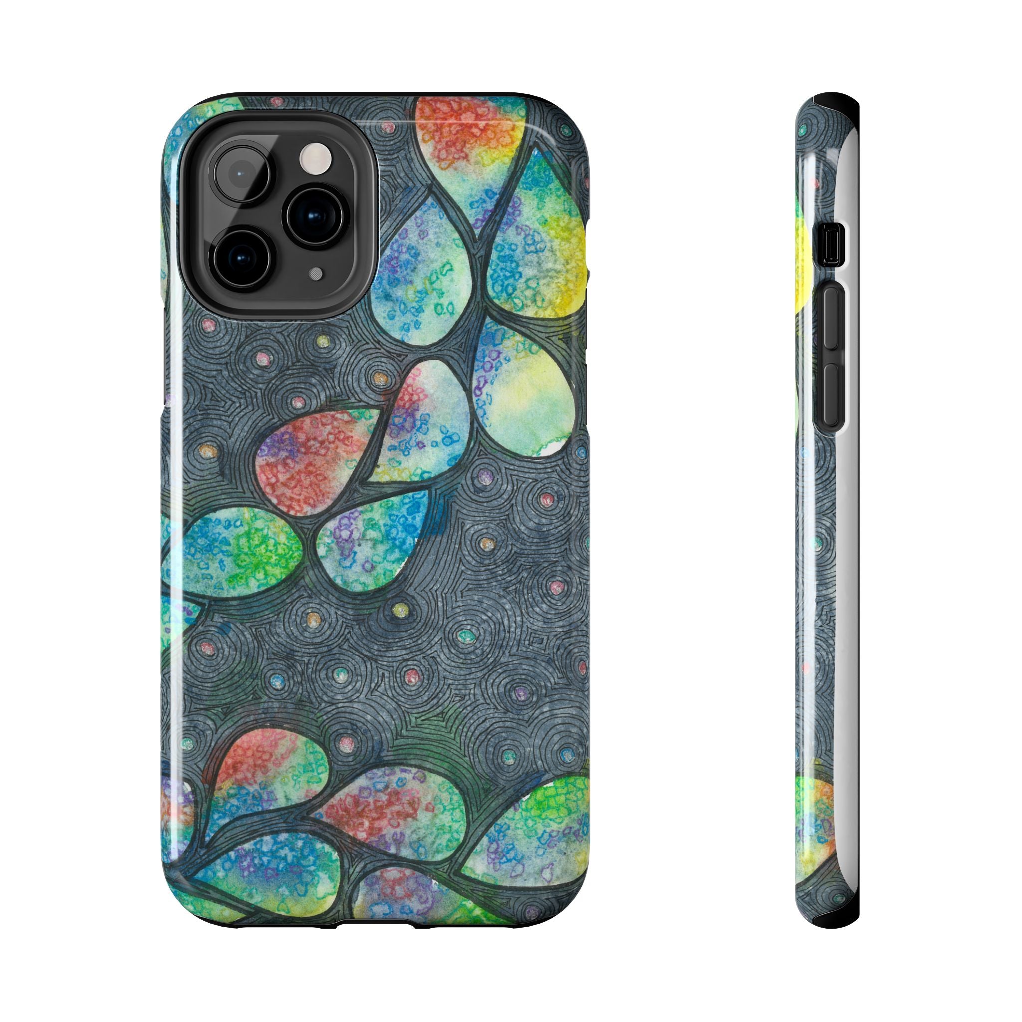 Tough Phone Case - All iPhones and Samsung Galaxys - Exciting Abstract Design #30 Give Us A Minute