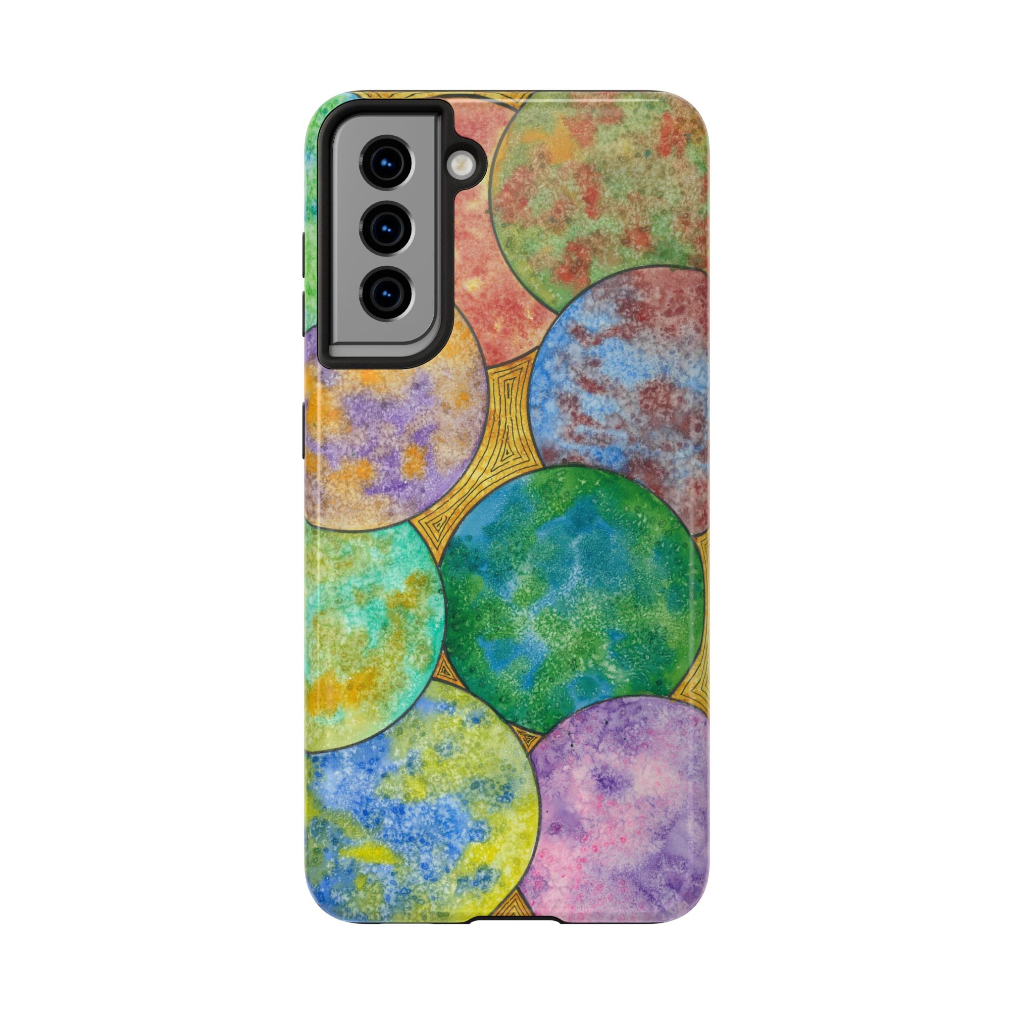 Tough Phone Case - All iPhones and Samsung Galaxys - Exciting Abstract Design #61 Worlds Apart