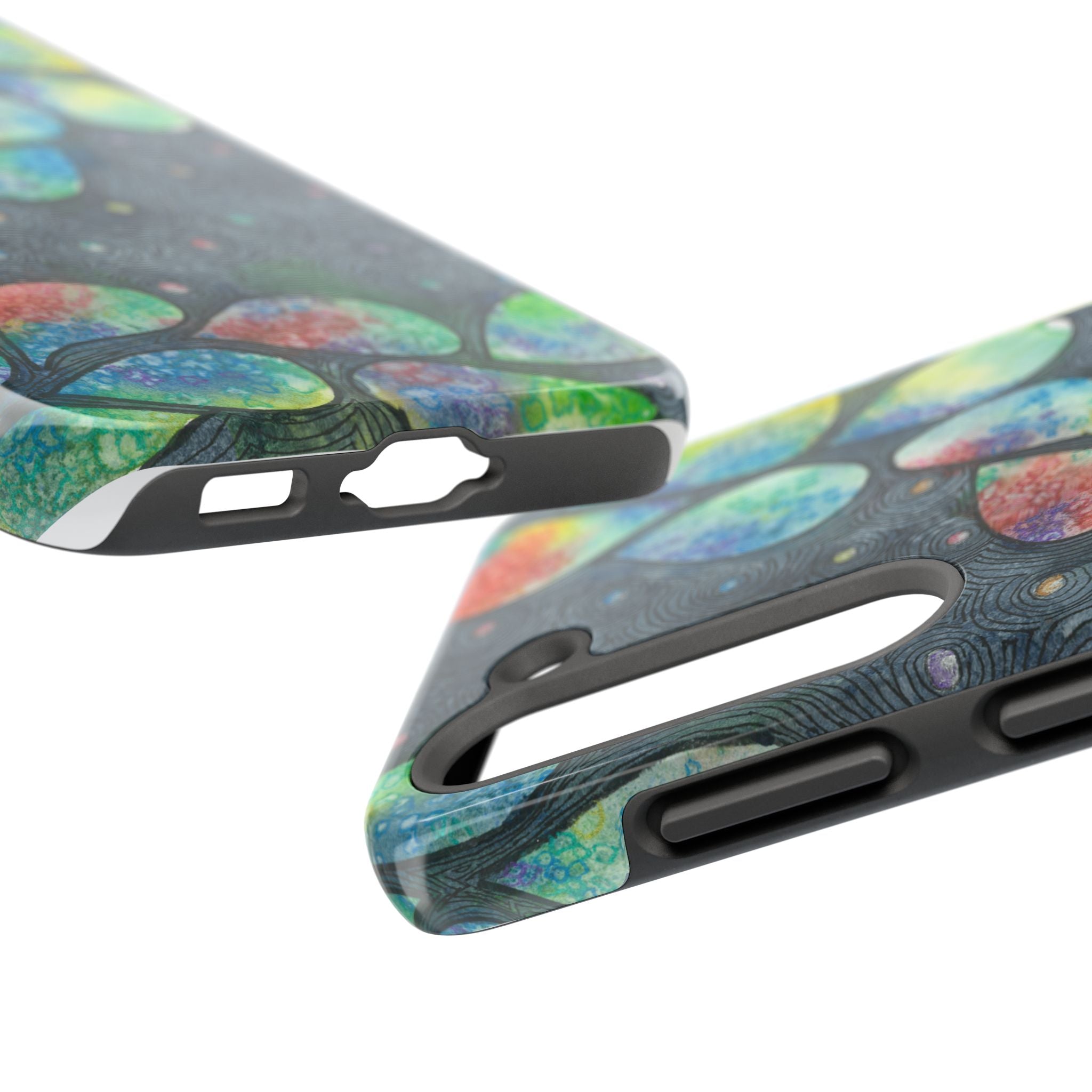 Tough Phone Case - All iPhones and Samsung Galaxys - Exciting Abstract Design #30 Give Us A Minute
