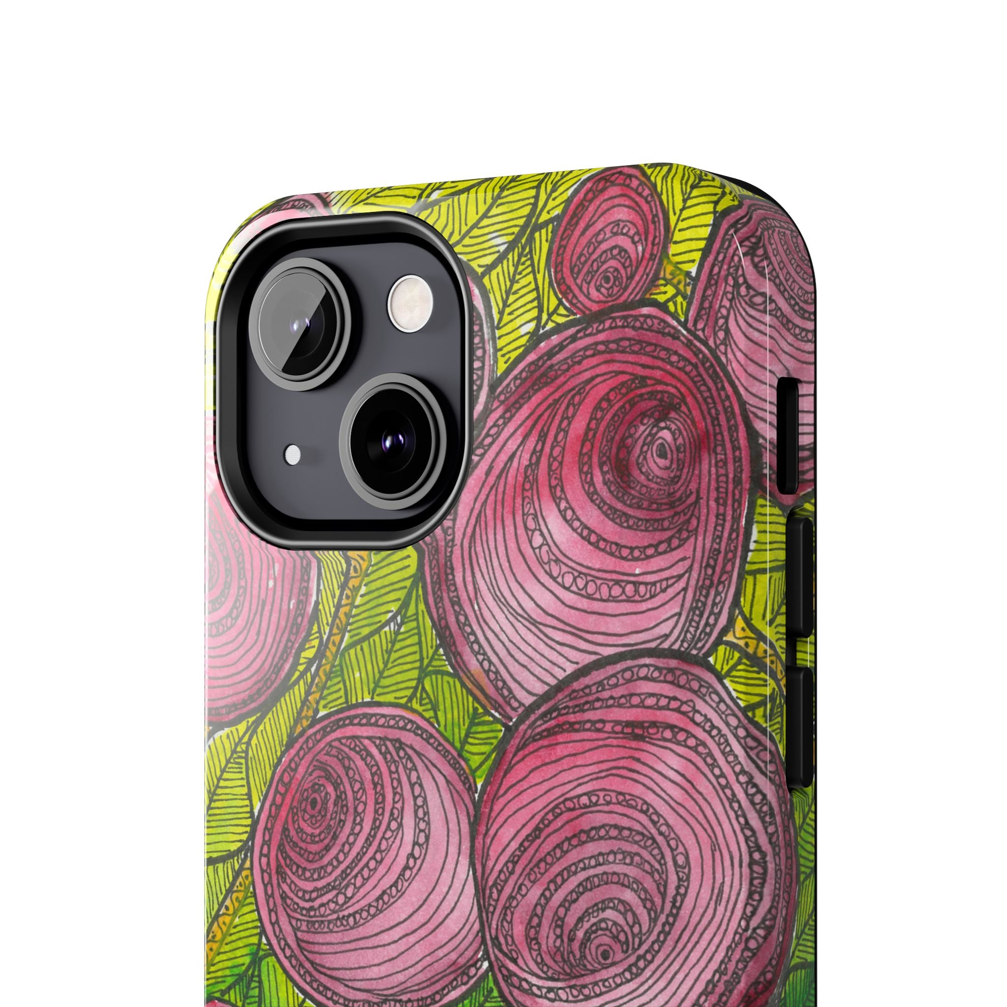 Tough Phone Case - All iPhones and Samsung Galaxys - Exciting Abstract Design #9 Spaced Blossoms
