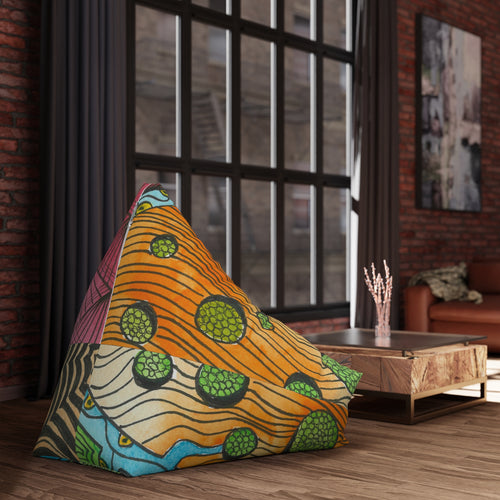 Bean Bag Chair Covers For Indoor & Outdoor - 2 Sizes - Exciting Abstract Design #11 Today's The Day