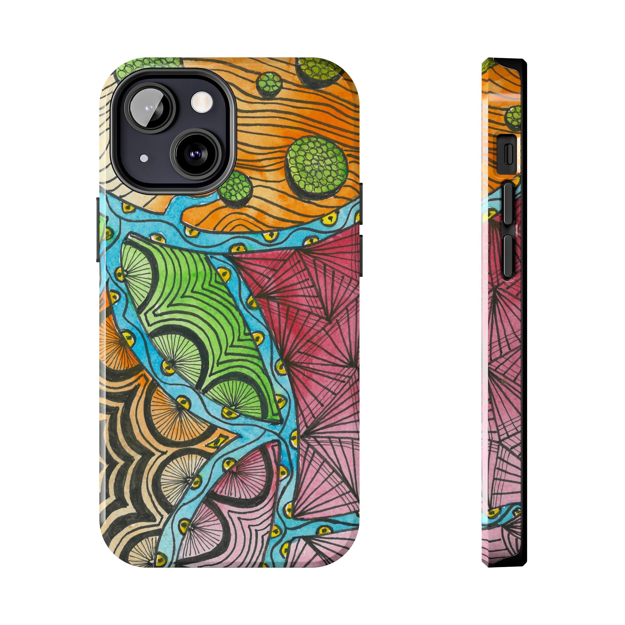 Tough Phone Case - All iPhones and Samsung Galaxys - Exciting Abstract Design #11 Today's The Day