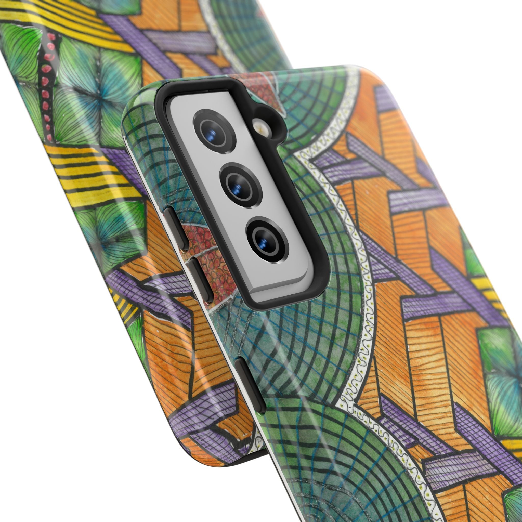 Tough Phone Case - All iPhones and Samsung Galaxys - Exciting Abstract Design #31 T'Eye Land