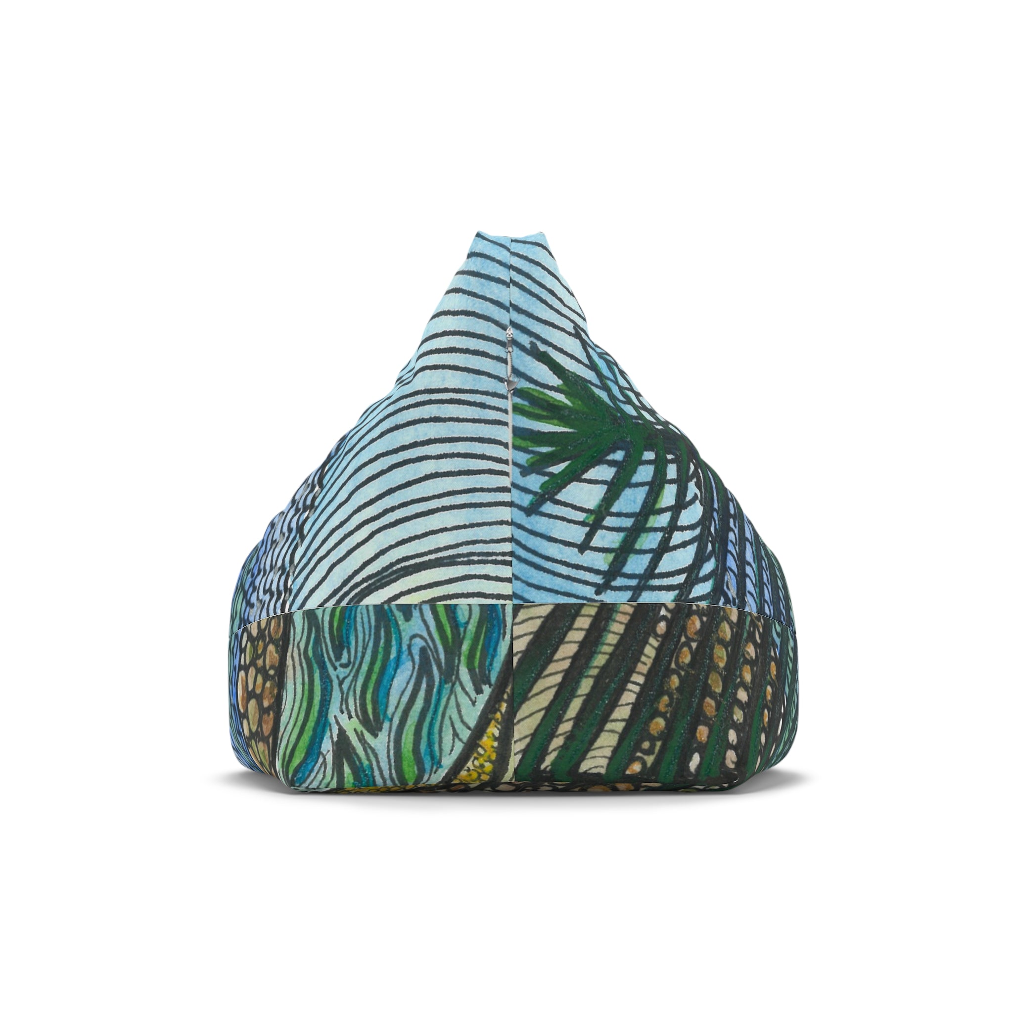 Bean Bag Chair Covers For Indoor & Outdoor Spaces - 2 Sizes - Exciting Abstract Design #47 Cottesloe