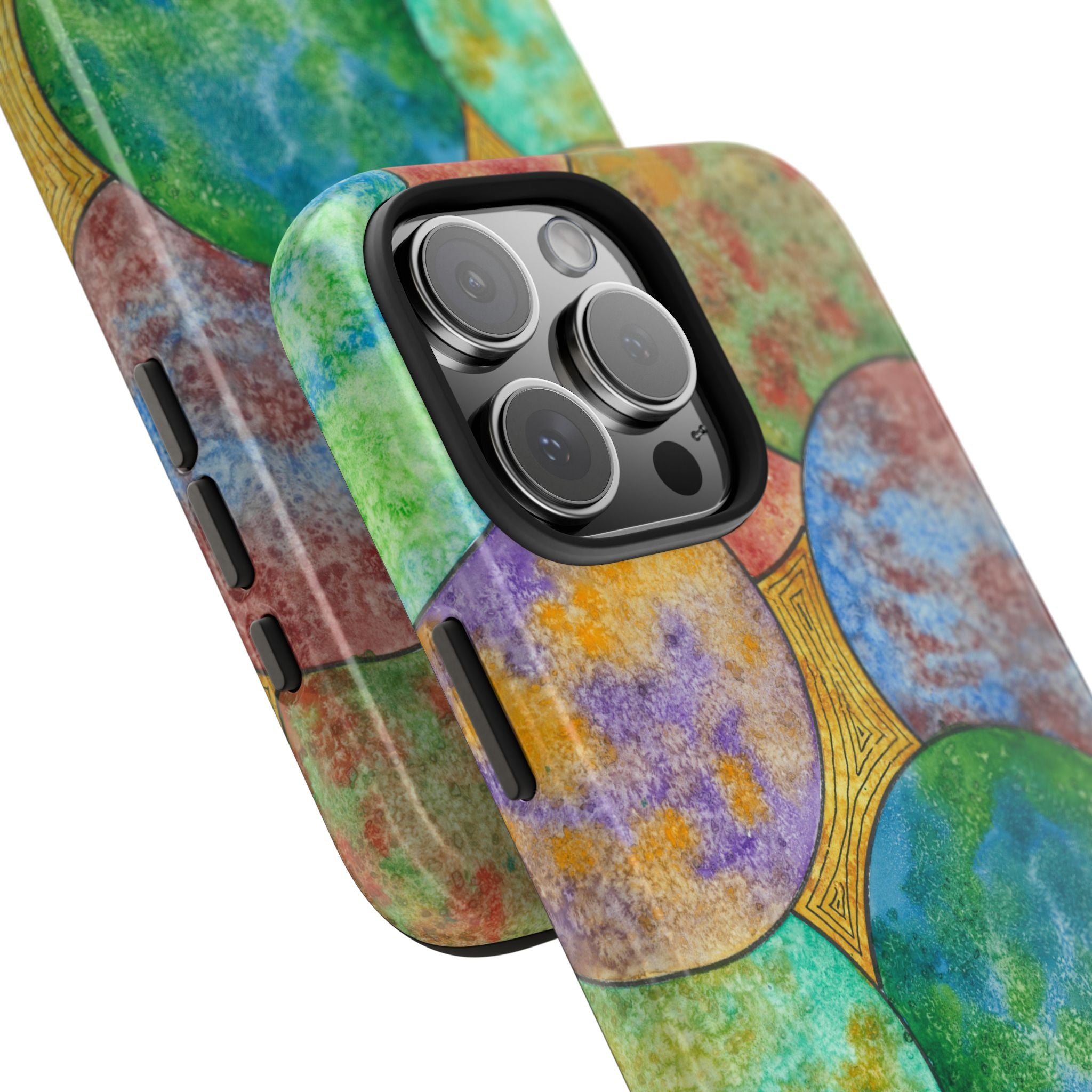 Tough Phone Case - All iPhones and Samsung Galaxys - Exciting Abstract Design #61 Worlds Apart