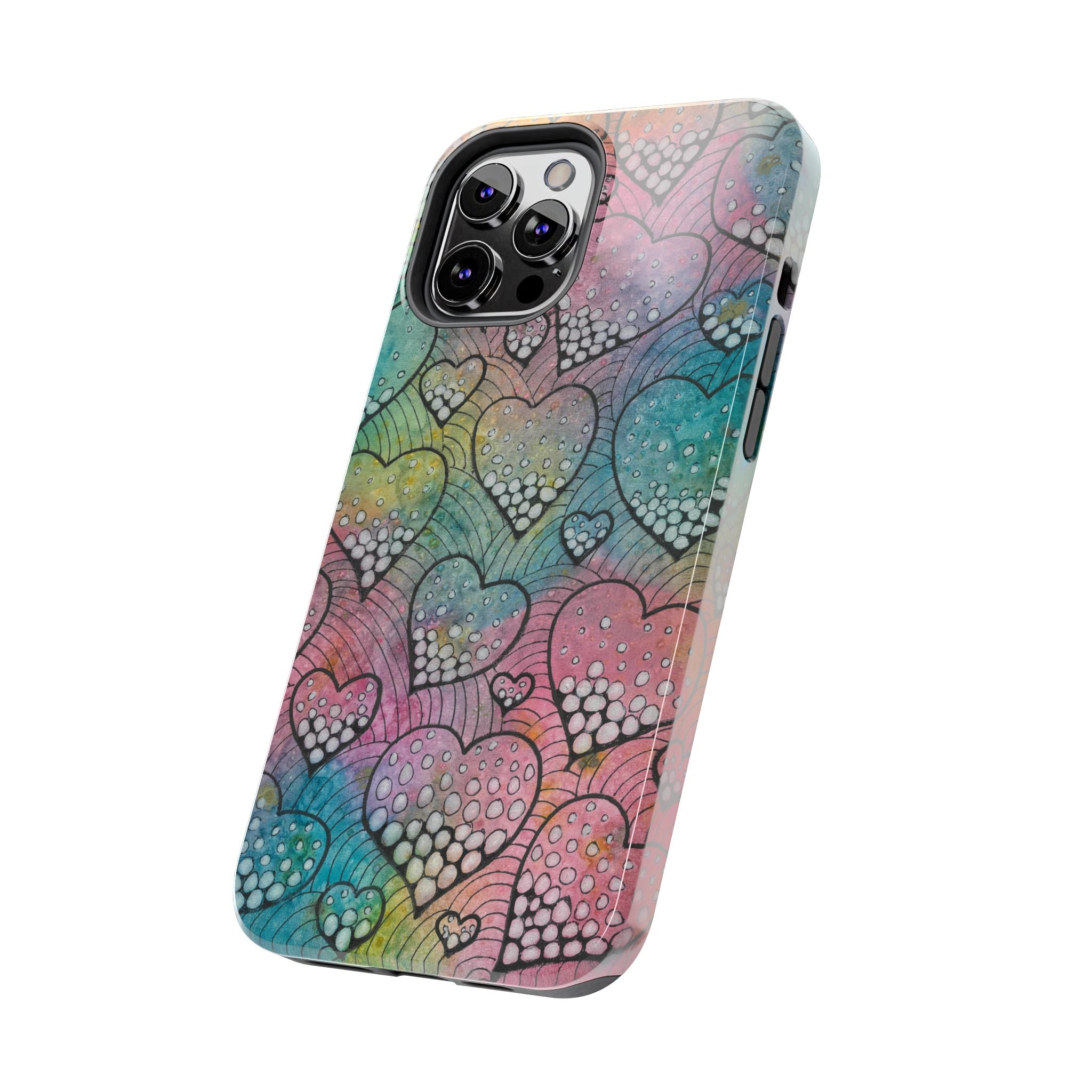Tough Phone Case - All iPhones and Samsung Galaxys - Exciting Abstract Design #97 What's Love Got To Do With It