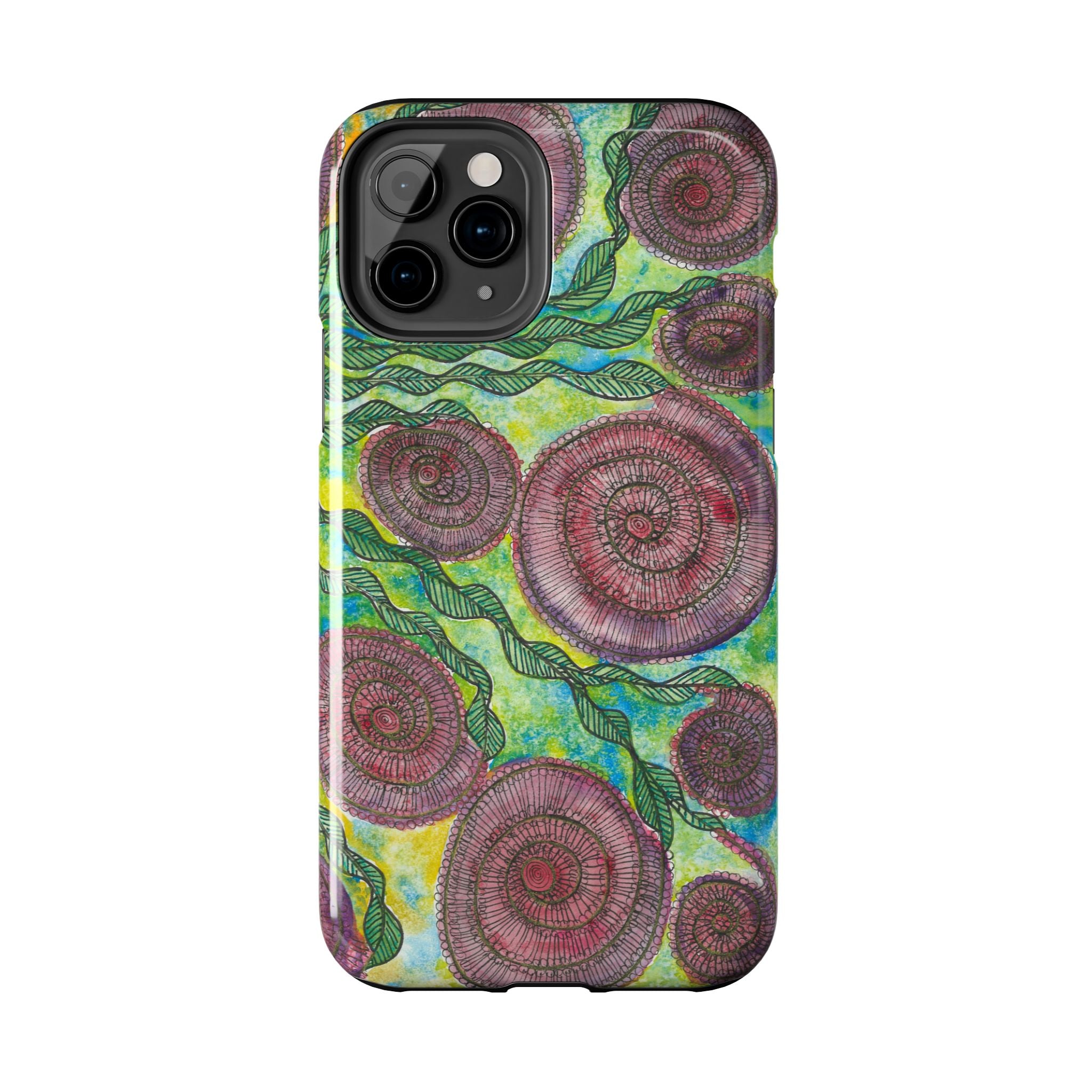 Tough Phone Case - All iPhones and Samsung Galaxys - Exciting Abstract Design #35 Beetroot To Yourself
