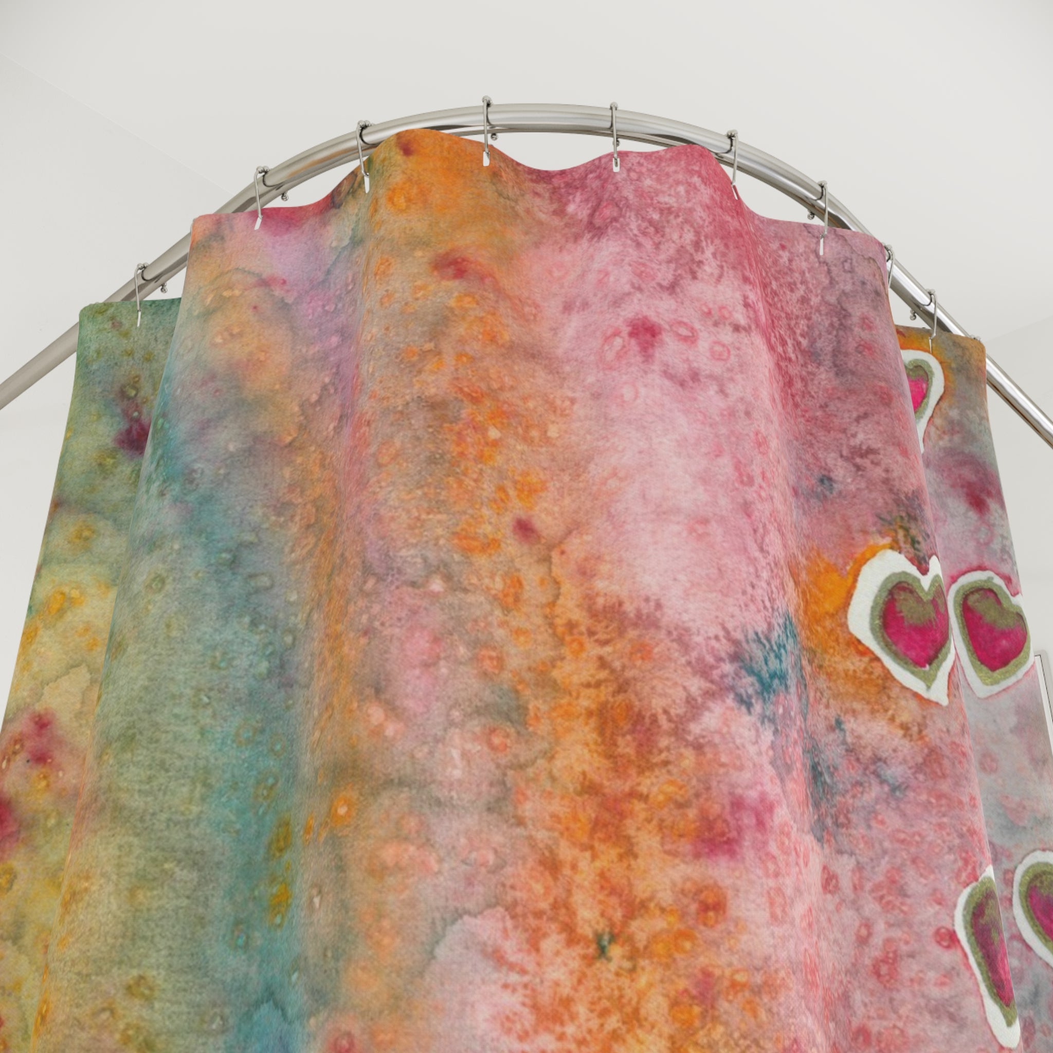 Beautiful Shower Curtains to Refresh Your Bathroom. Colourful Abstract Designs. Perfect For Your Bathroom or Special House-Warming Gift #96 Love Friendship Integrity