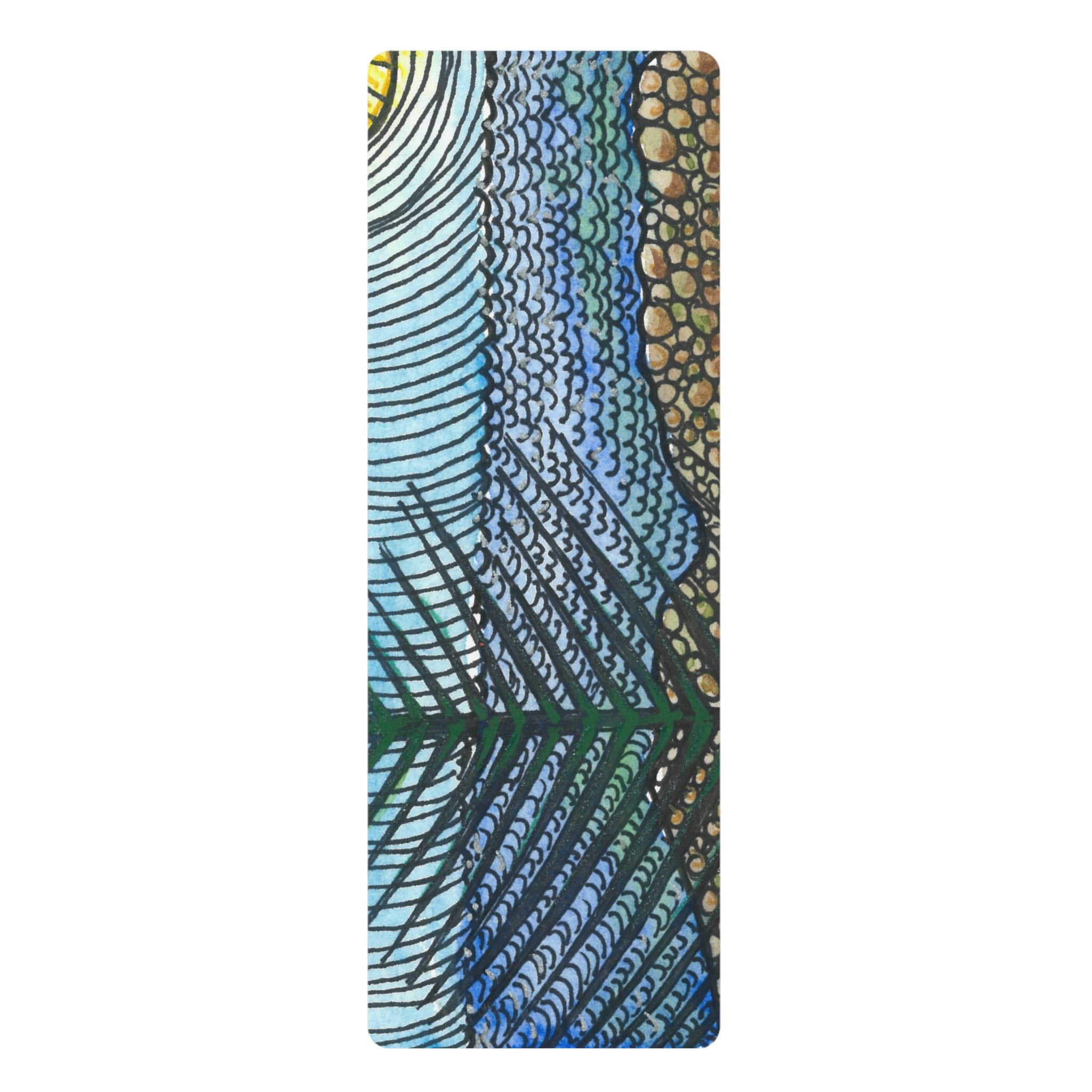 Yoga Mats and Gym Mats. Colourful Abstract Designs. Perfect for Home, Yoga or Gym Class, or a Special Gift #47 Cottesloe