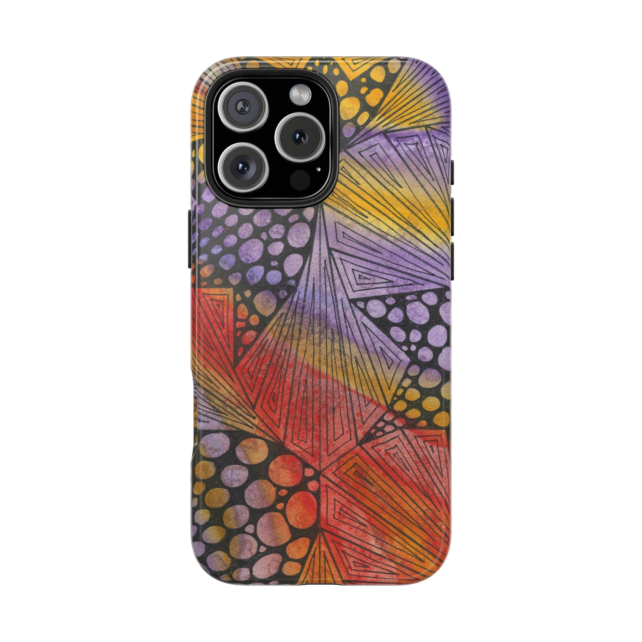 Tough Phone Case - All iPhones and Samsung Galaxys - Exciting Abstract Design #82 Fighting Delusions