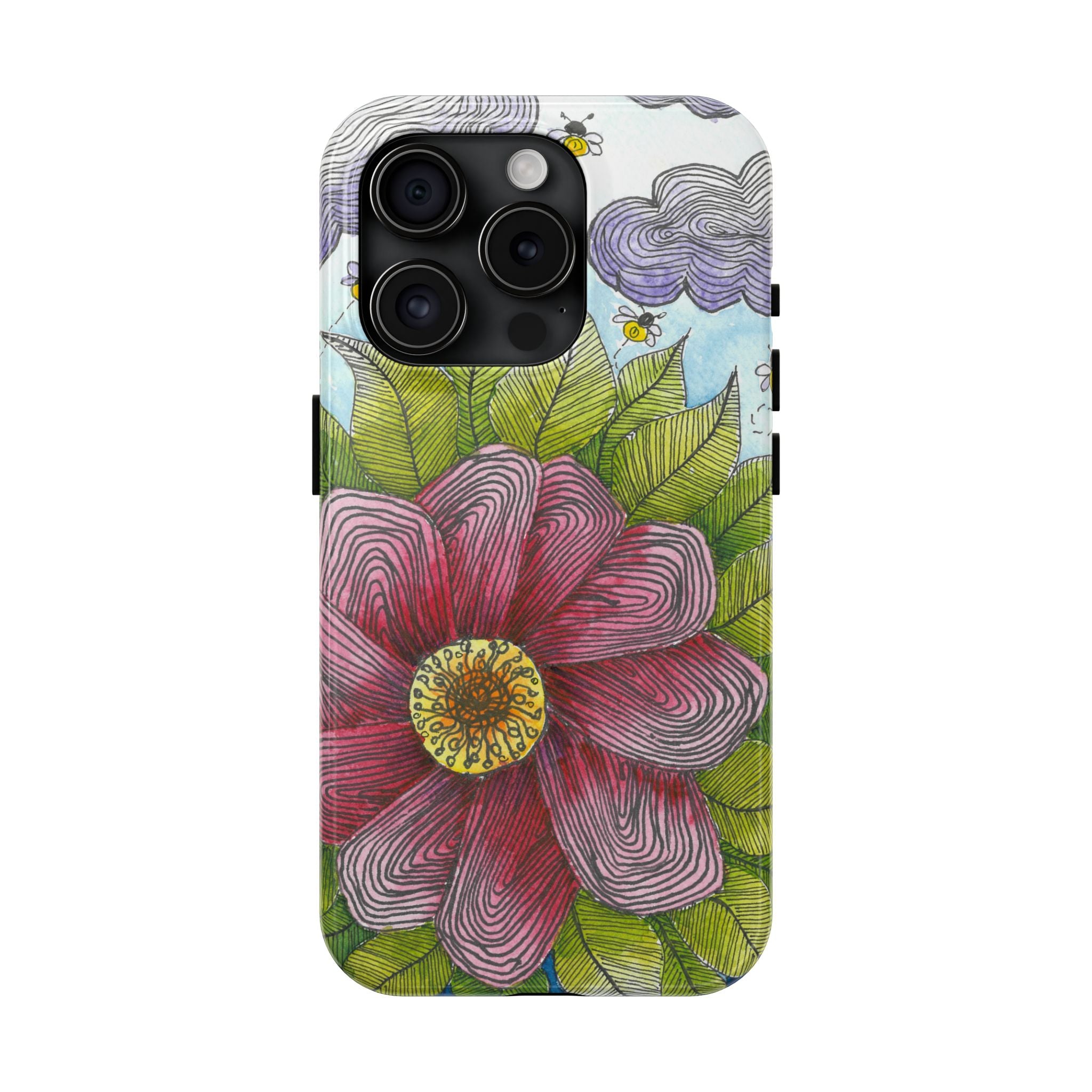 Tough Phone Case - All iPhones and Samsung Galaxys - Exciting Abstract Design  #4 Bloom'n